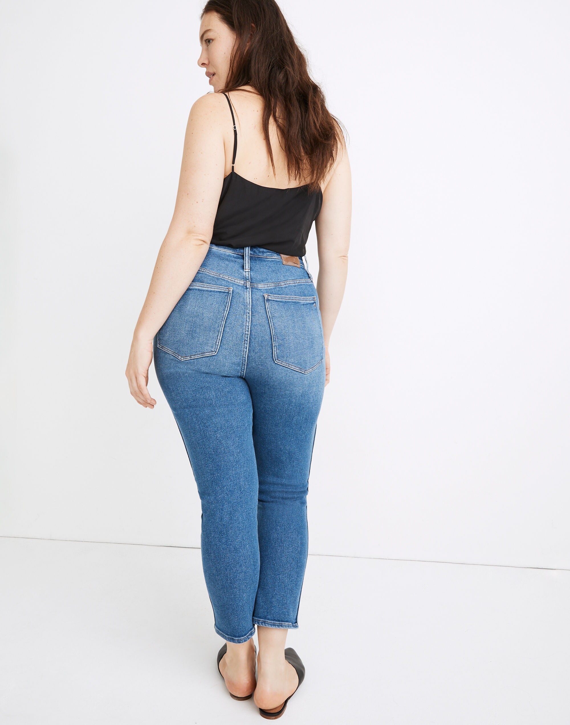 Tall Curvy Stovepipe Jeans in Manchester Wash