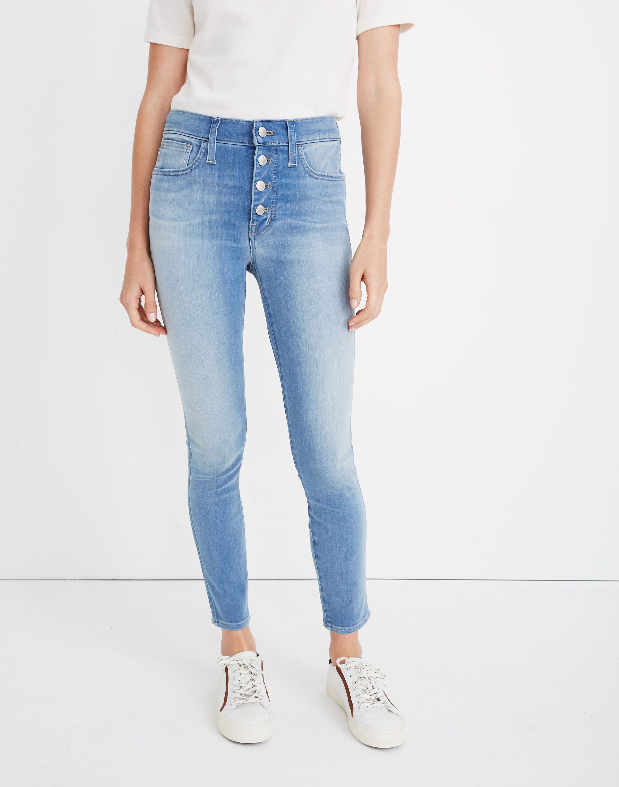 Roadtripper Jeggings in Berrington Wash: Button-Front Edition