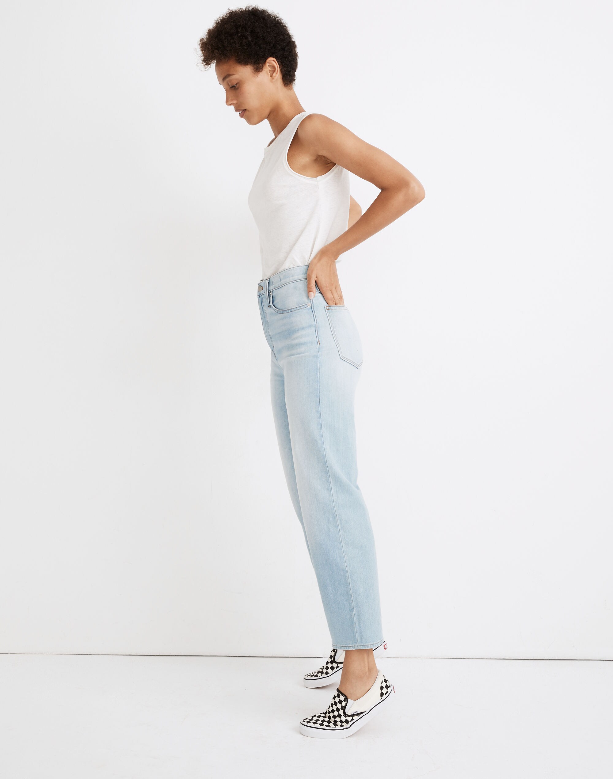 Petite Slim Wide-Leg Jeans in Eastwick Wash