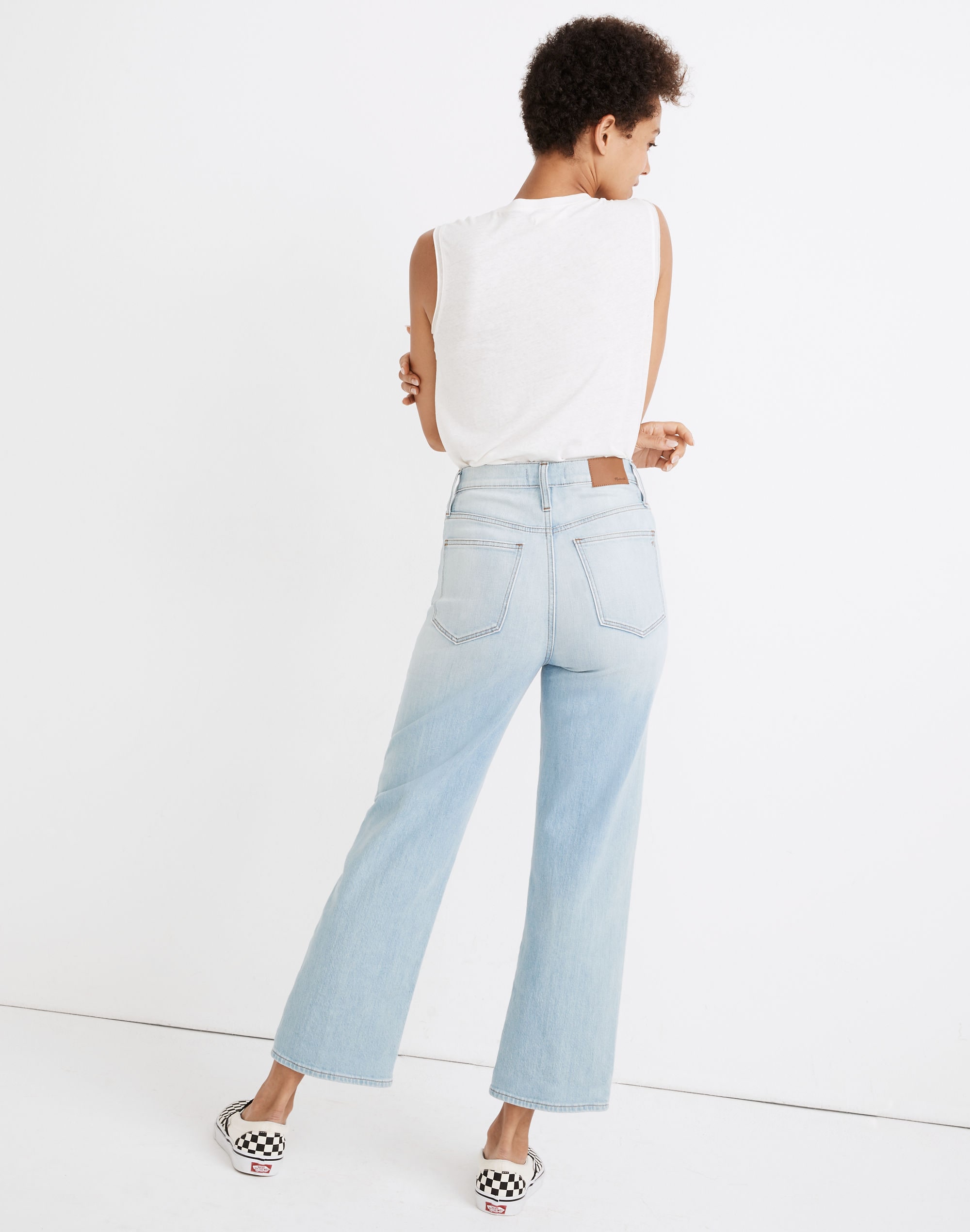Petite Slim Wide-Leg Jeans in Eastwick Wash