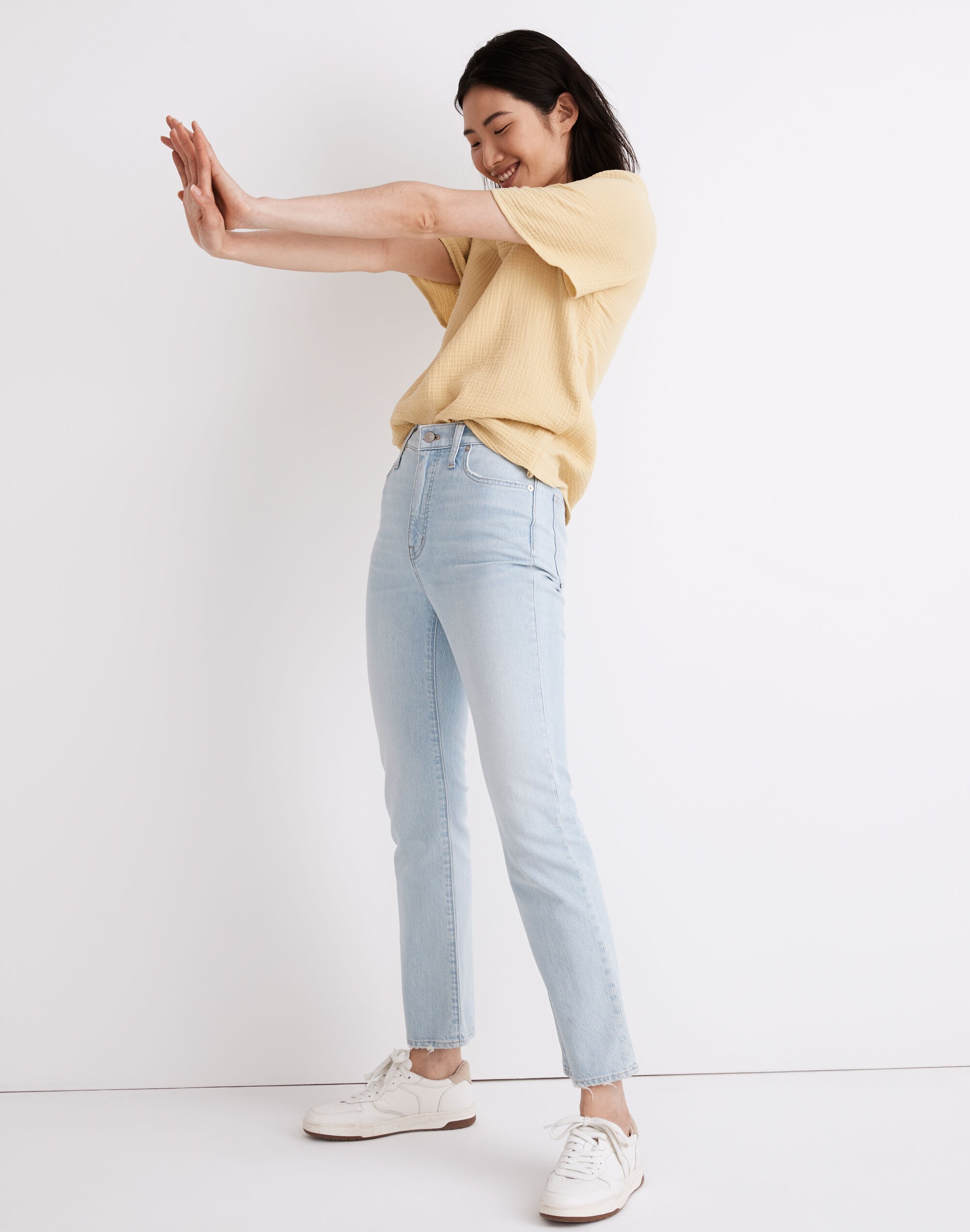 Slim Demi-Boot Jeans in Bellmeade Wash