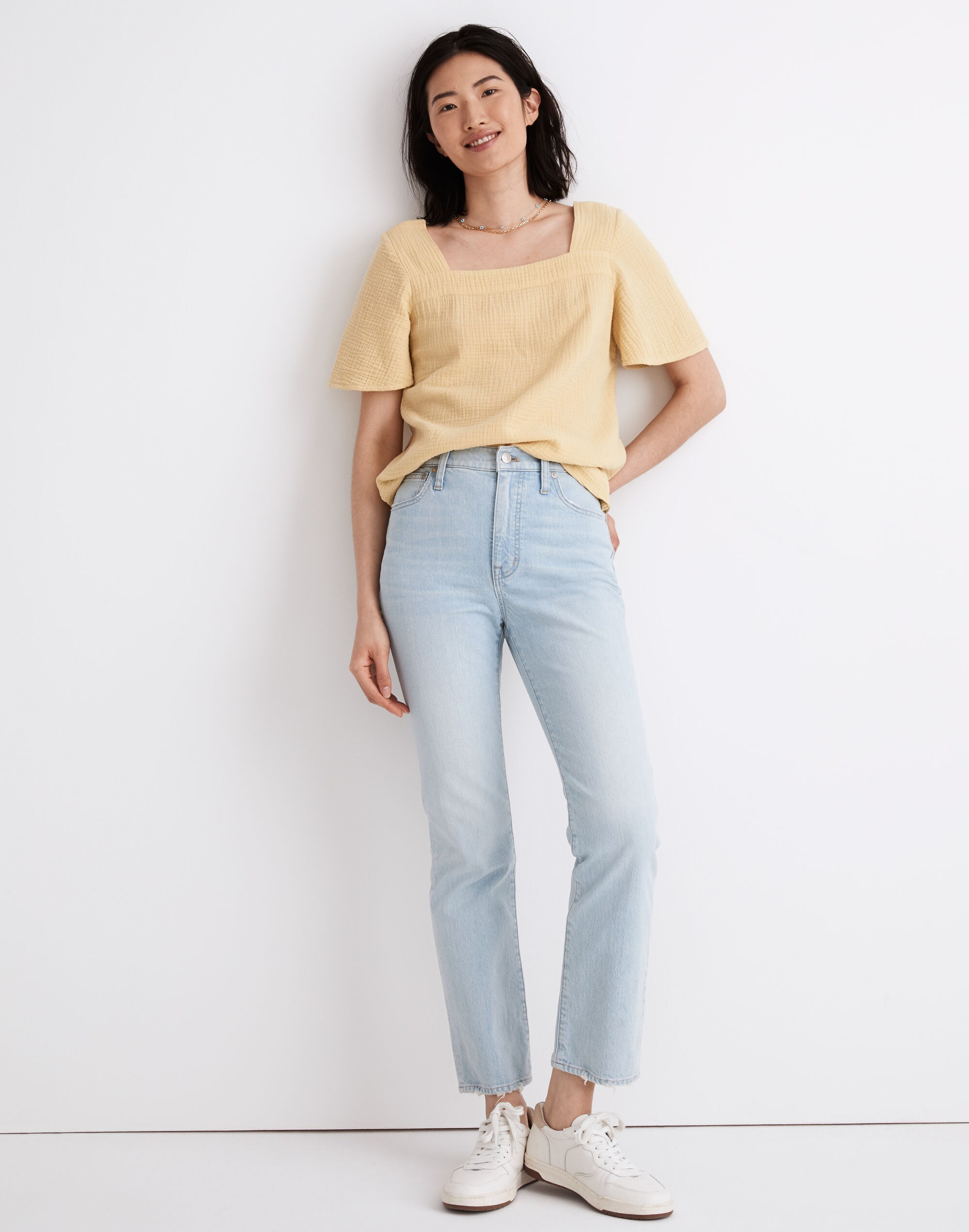 Slim Demi-Boot Jeans in Bellmeade Wash