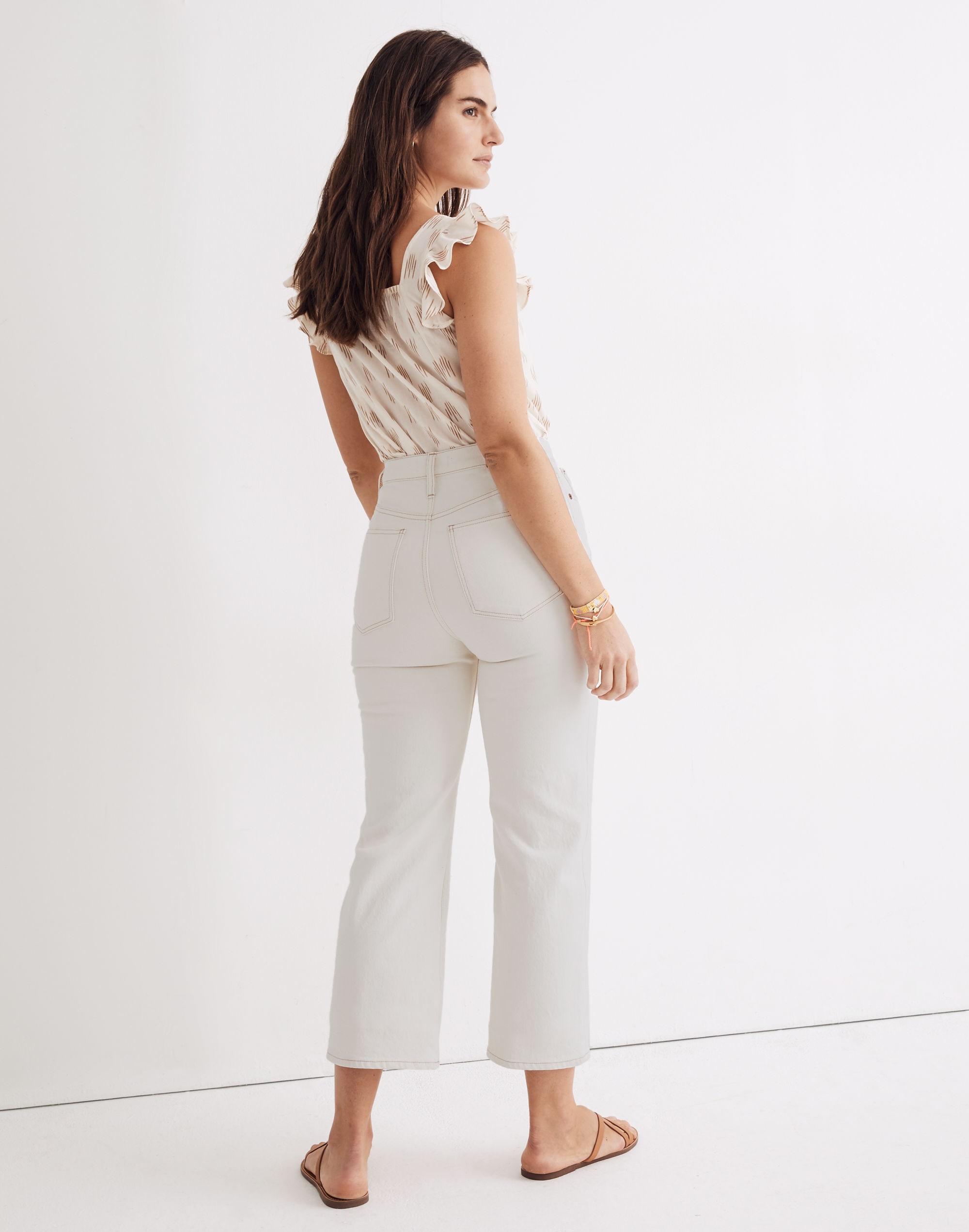 Slim Wide-Leg Jeans in Cloud Lining