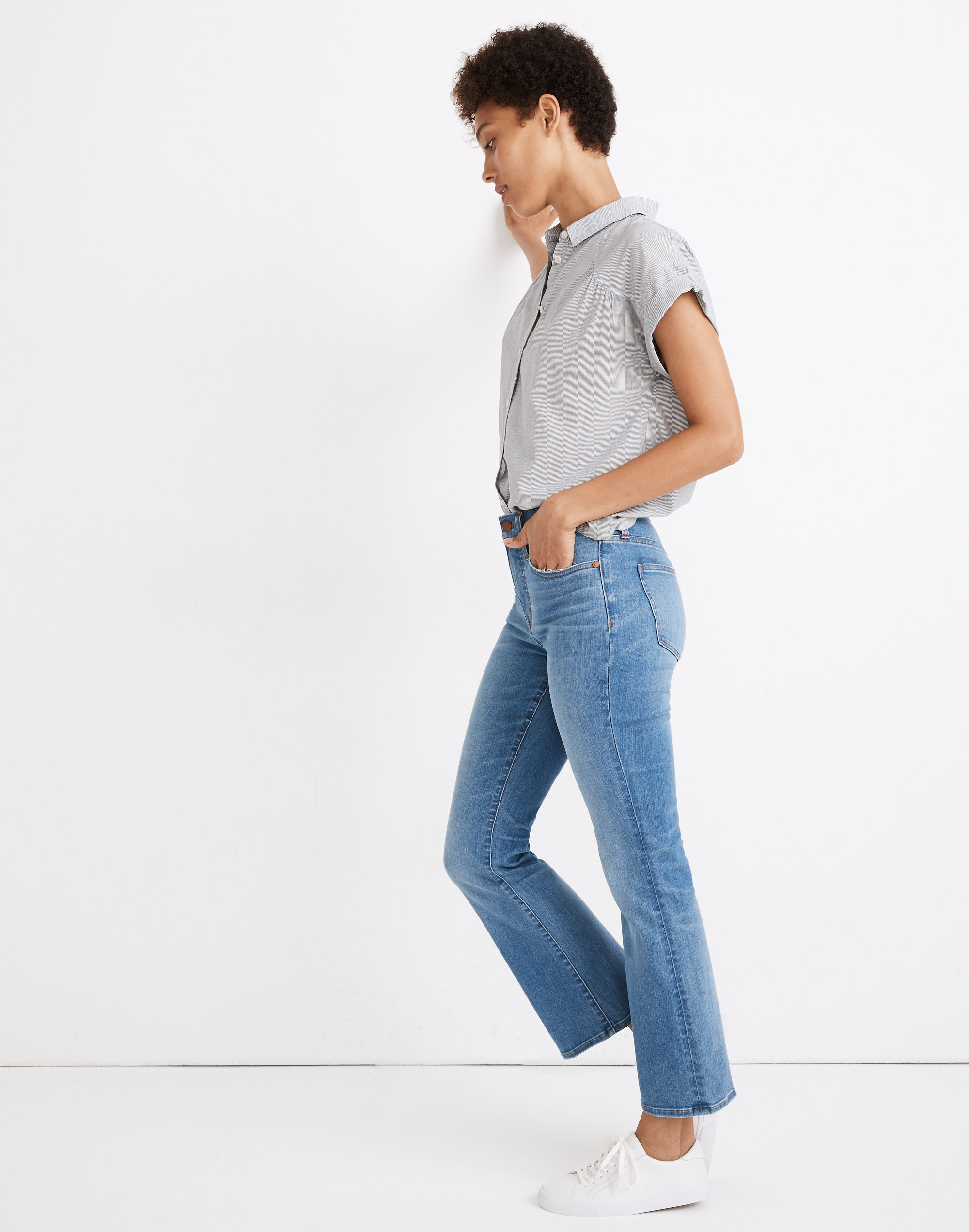 Tall Cali Demi-Boot Jeans in Timpson Wash