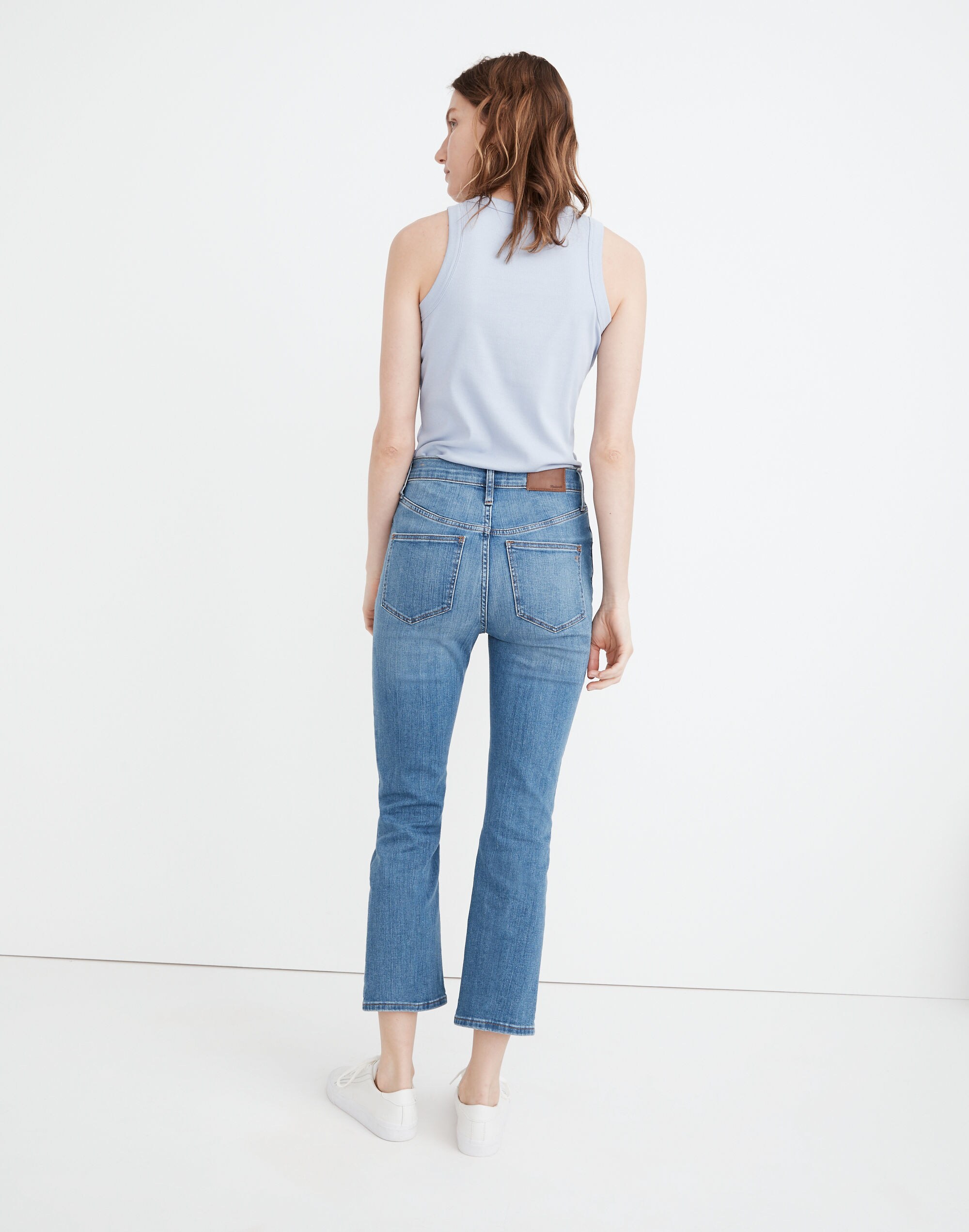 Cali Demi-Boot Jeans in Greenridge Wash: Seamed Yoke Edition