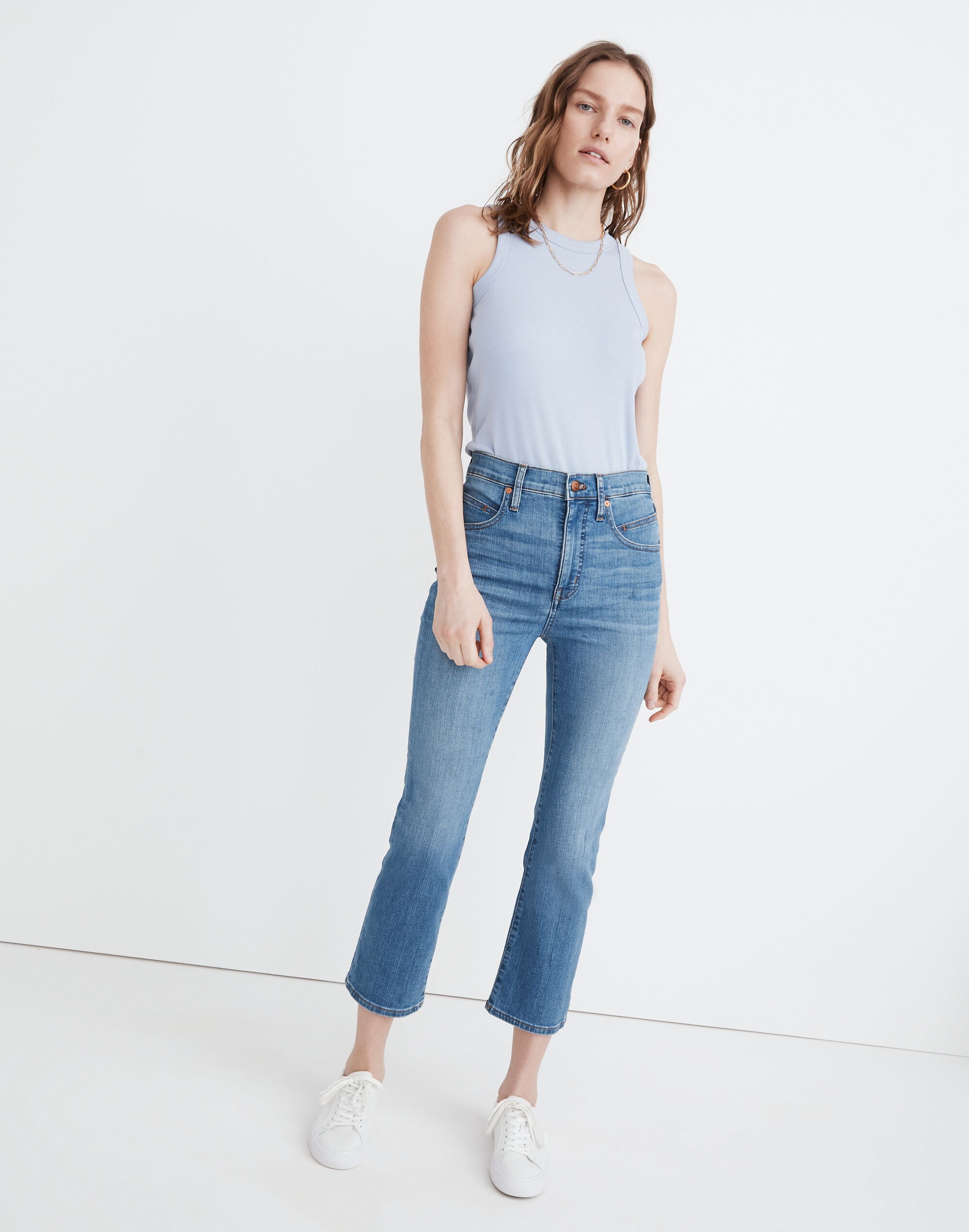 Cali Demi-Boot Jeans in Greenridge Wash: Seamed Yoke Edition