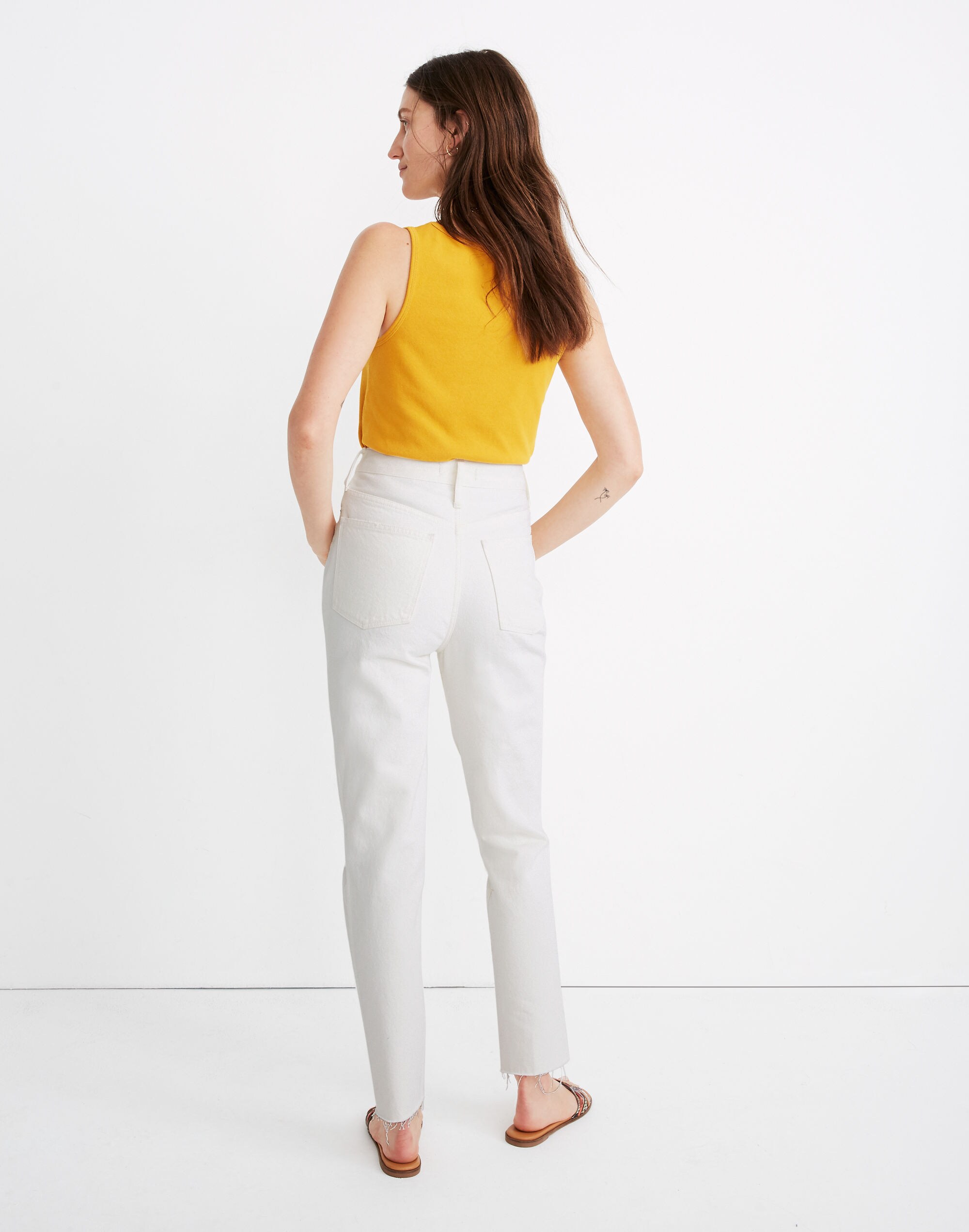 The Momjean in Tile White: Ripped Edition