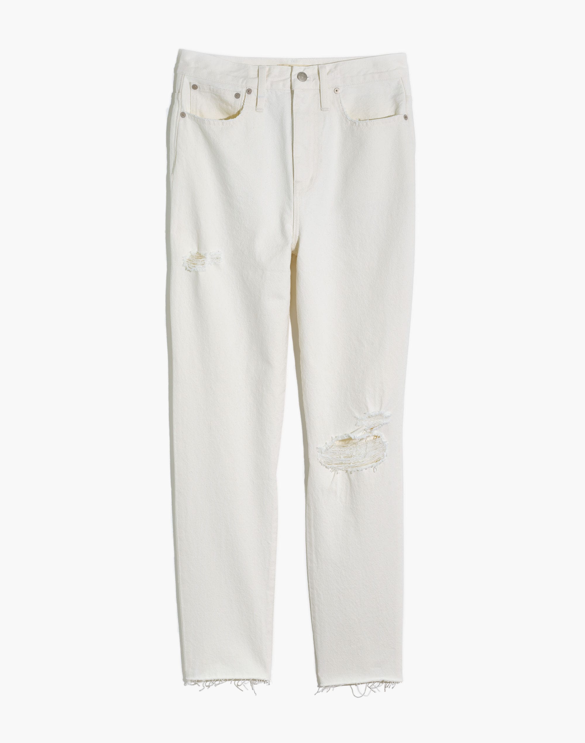 The Momjean in Tile White: Ripped Edition