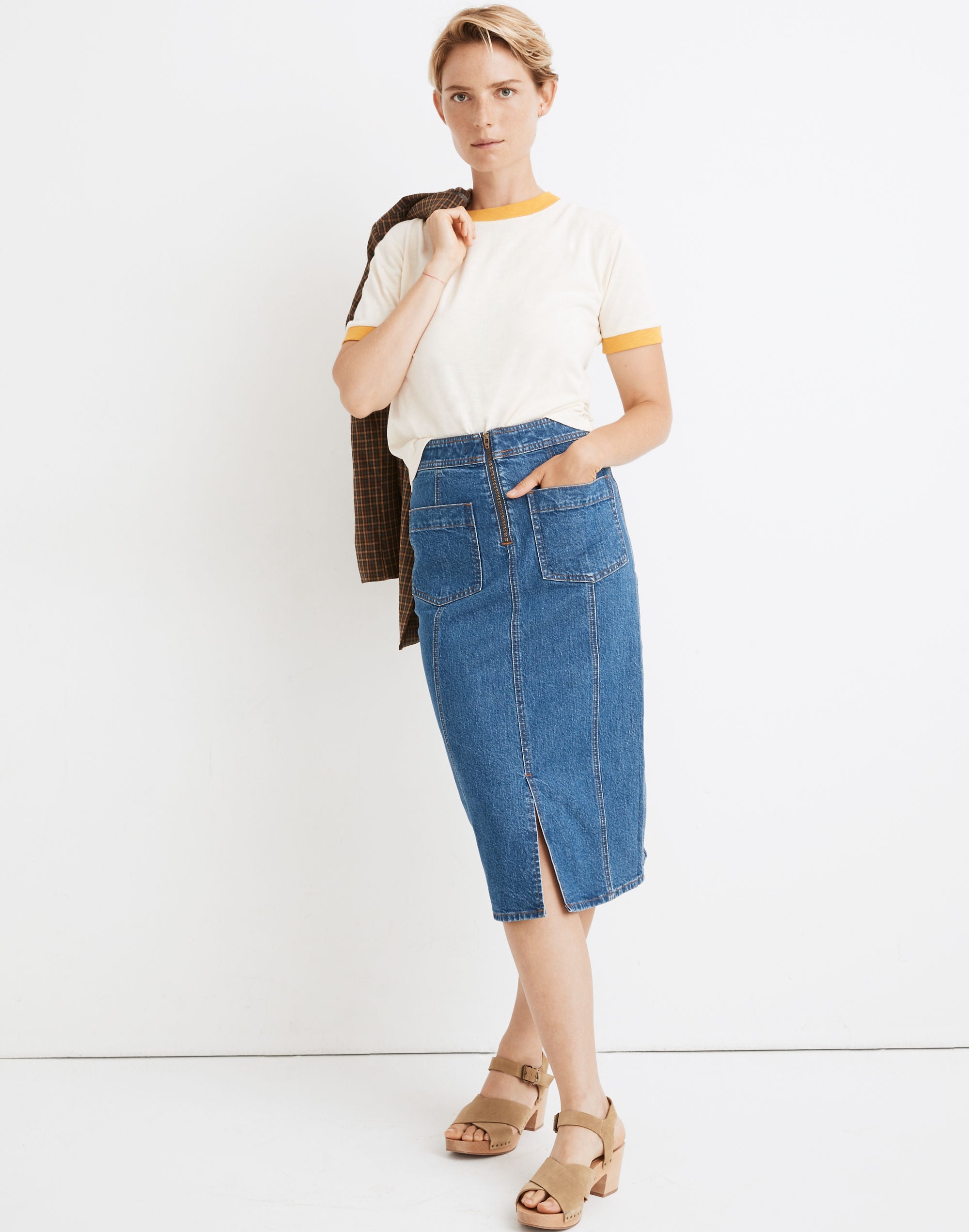 ringer everyday crop tee