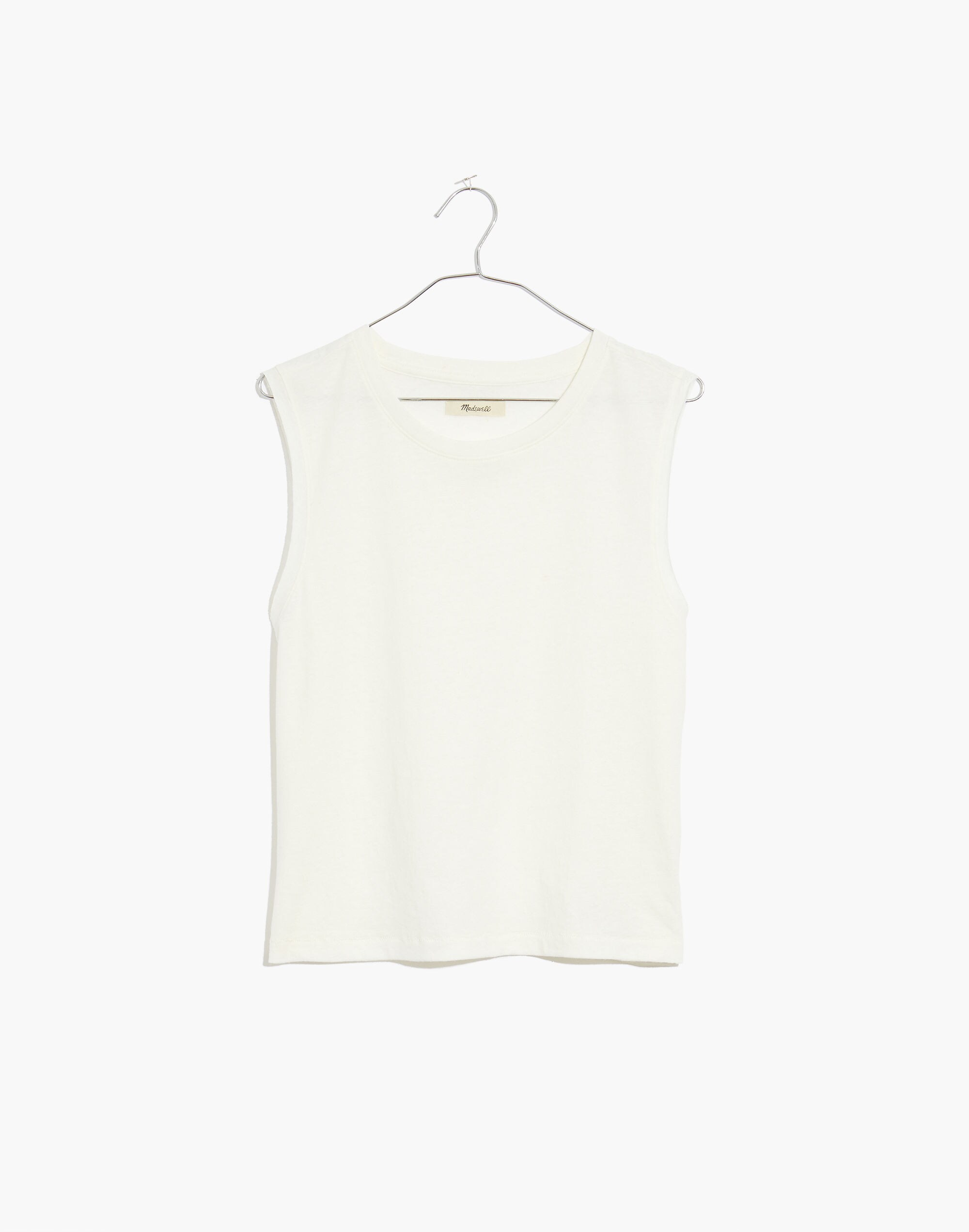 Raw-Edge Hangout Muscle Tank