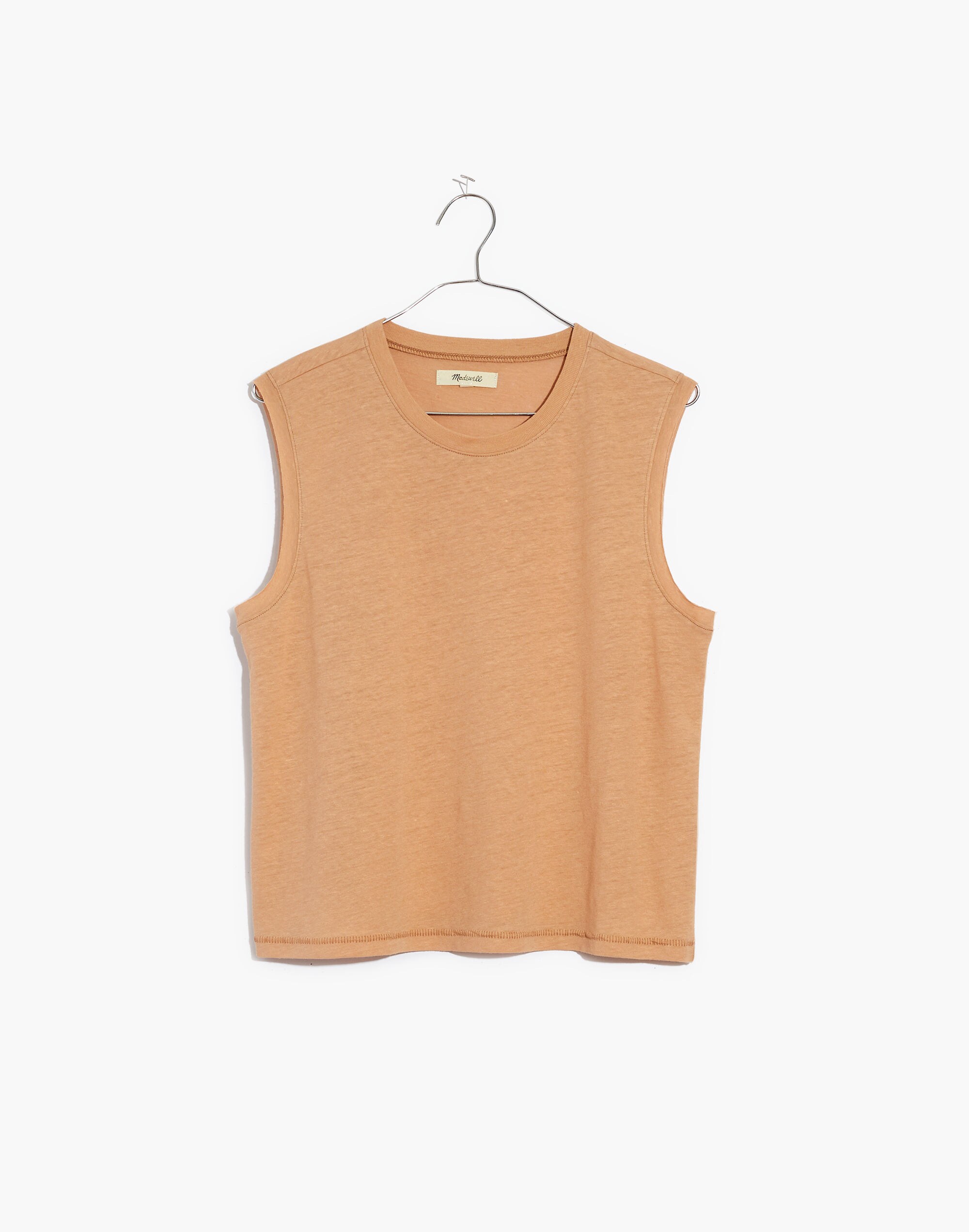 Raw-Edge Hangout Muscle Tank