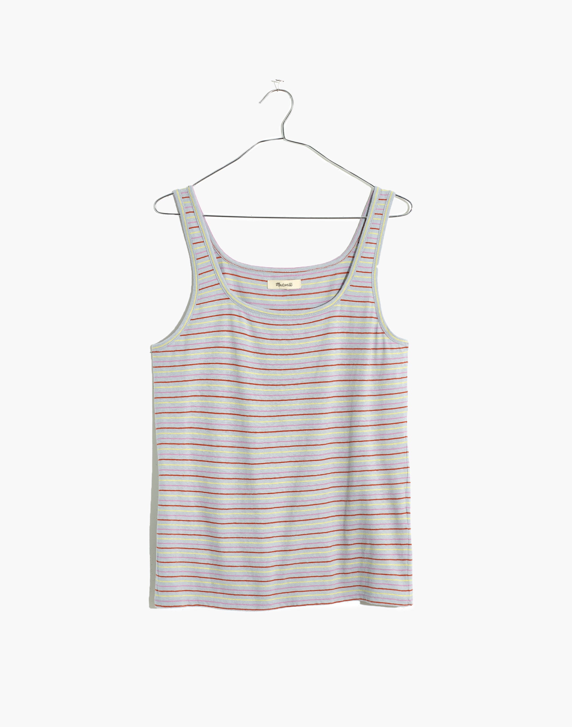 Square-Neck Tank Top in Stripe