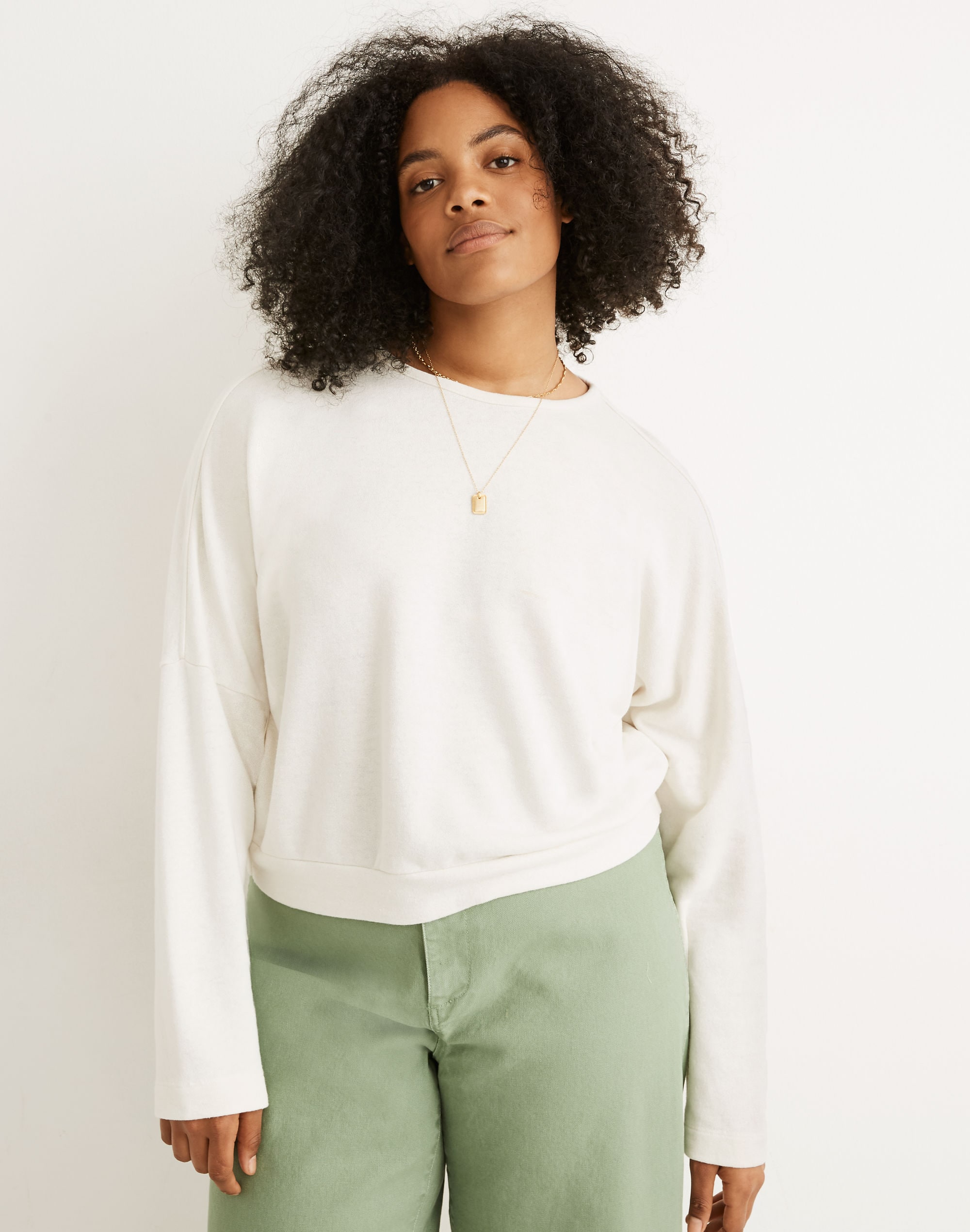hemp boxy sweatshirt