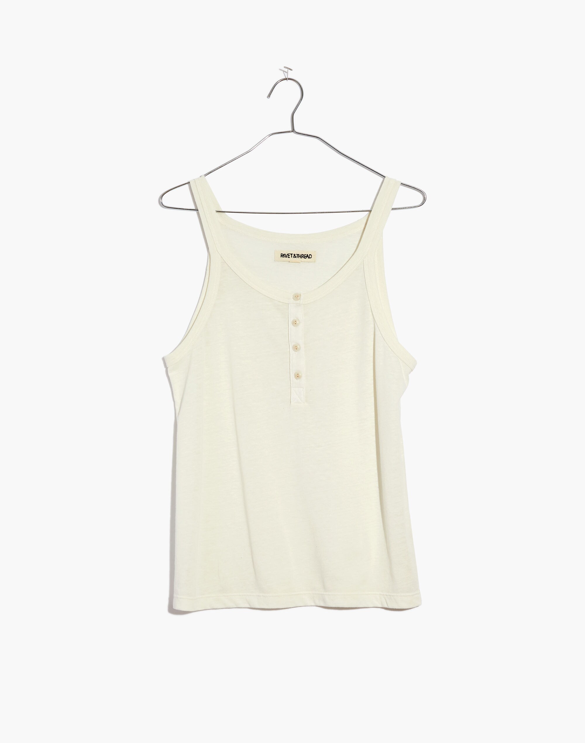 Rivet &amp; Thread Triblend Henley Tank Top