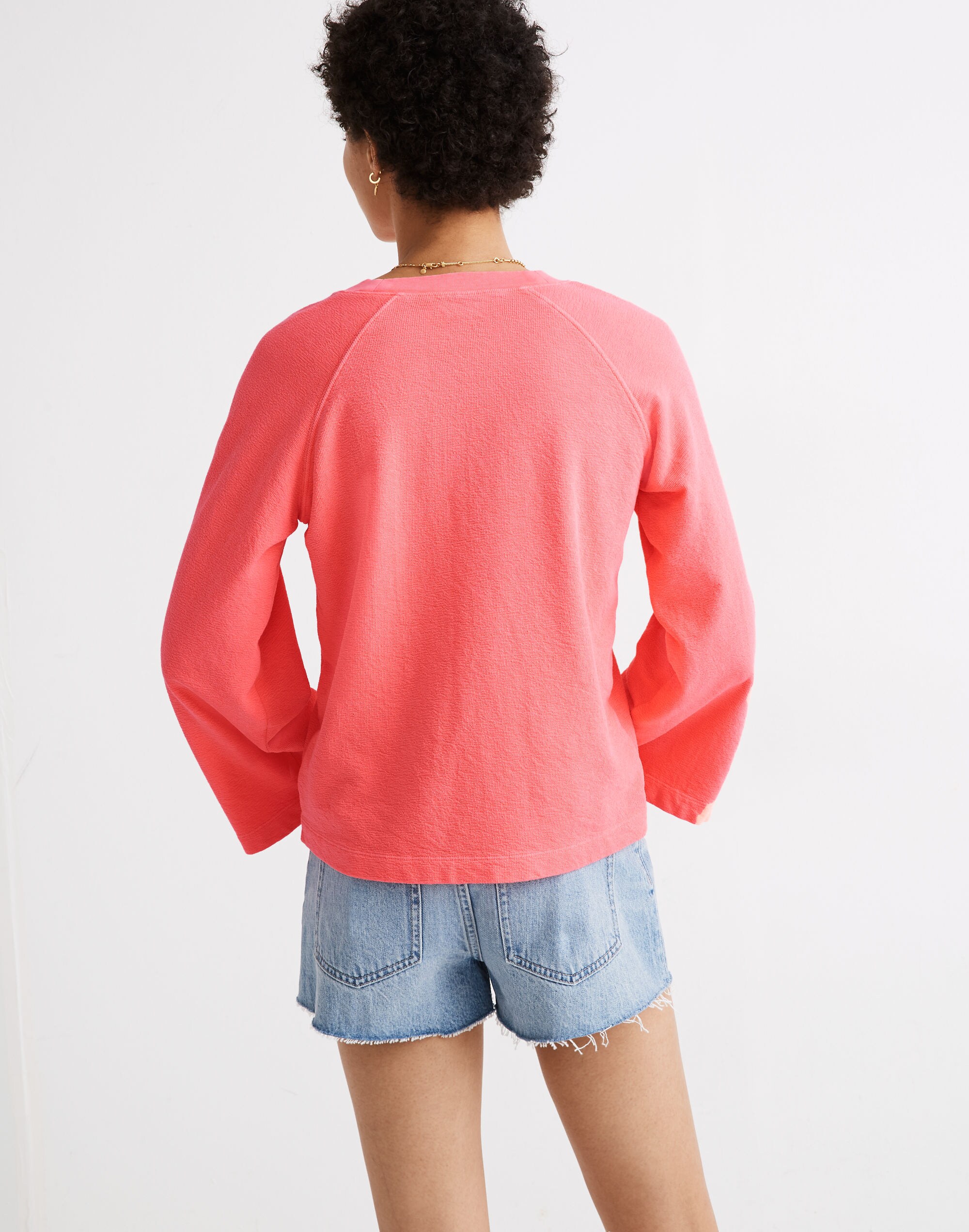 Terry Raglan Sweatshirt in Neon