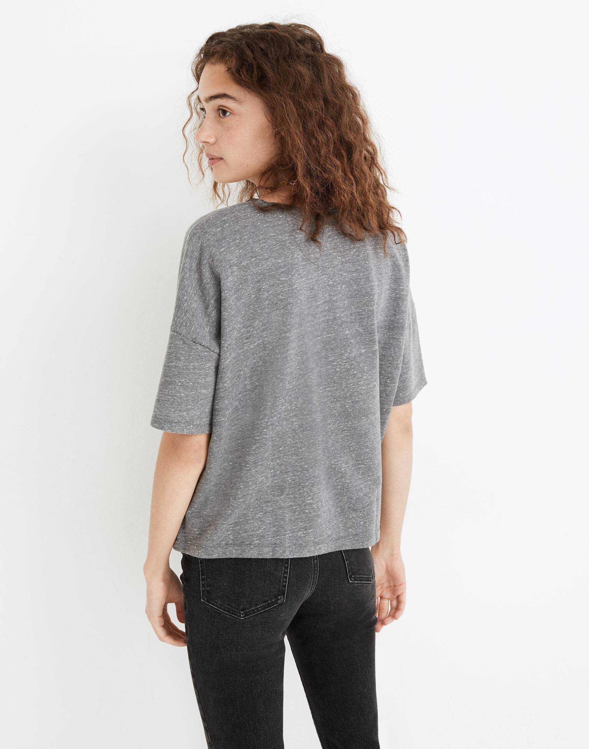 Marled Sweatshirt Tee