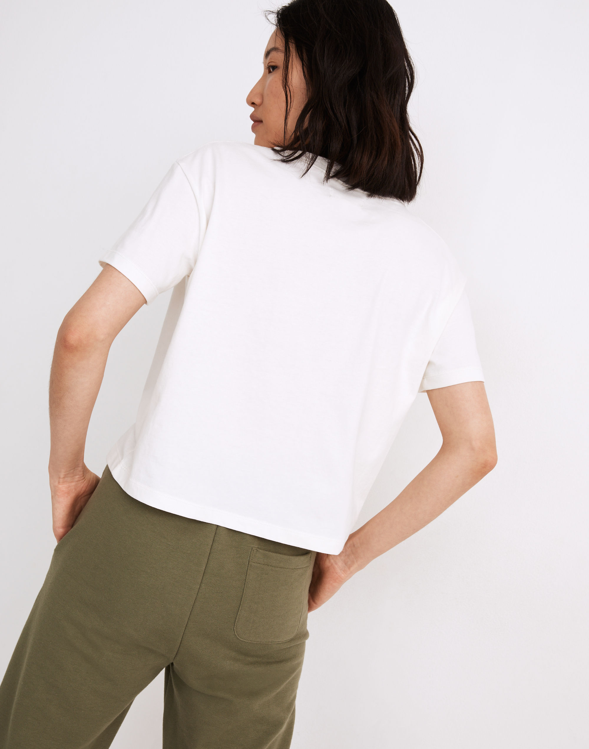 Le Poisson Bleu Graphic Easy Crop Tee