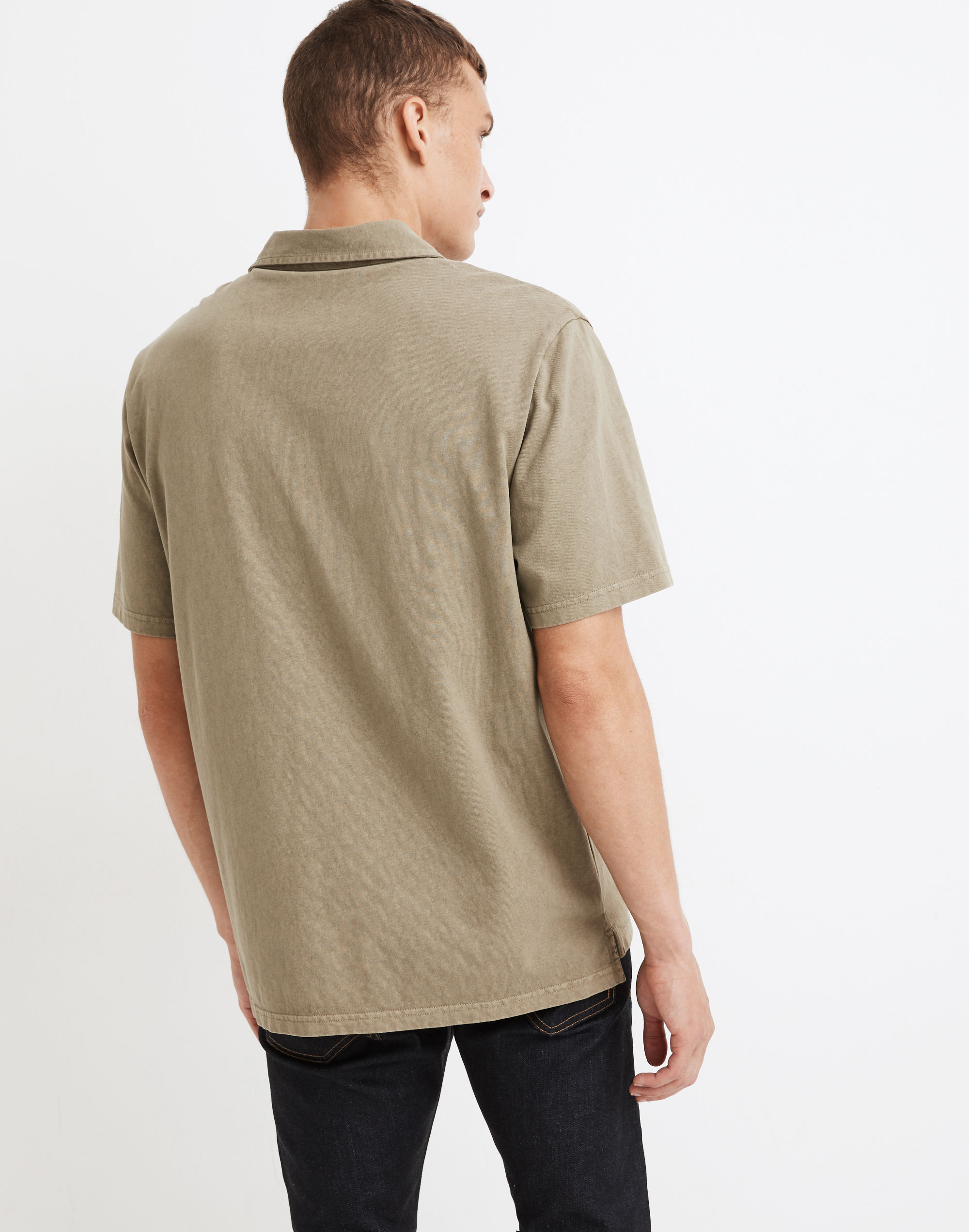 Garment-Dyed Polo Shirt