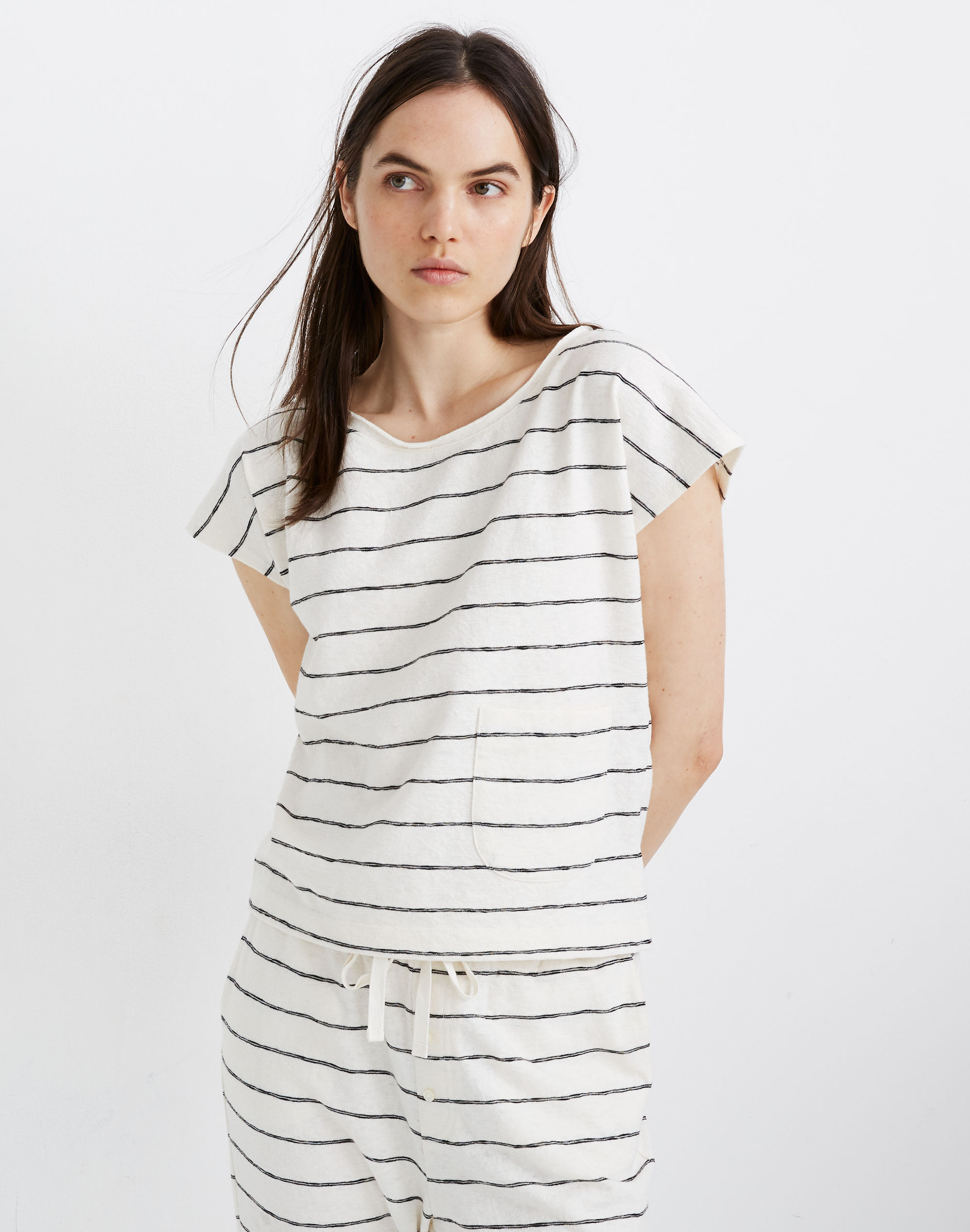 Striped Siesta Pajama Top