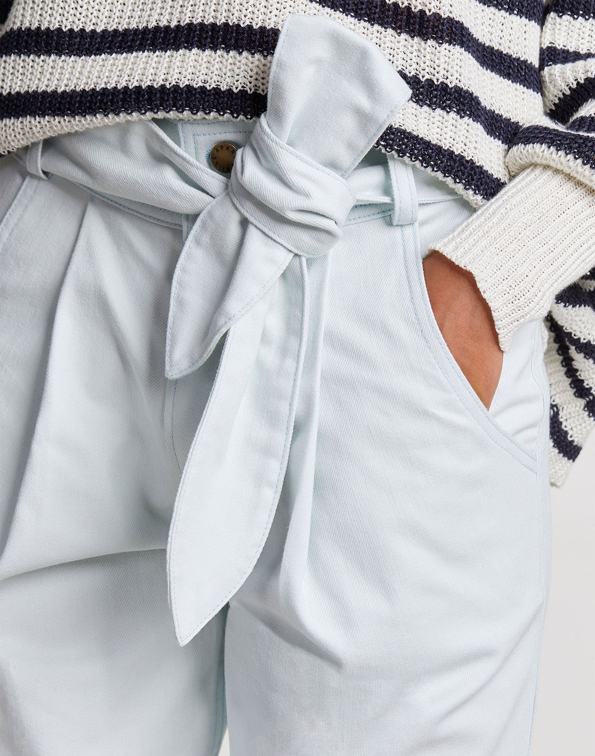 Apiece Apart&trade; Bendita Tie-Waist Pleated Pants