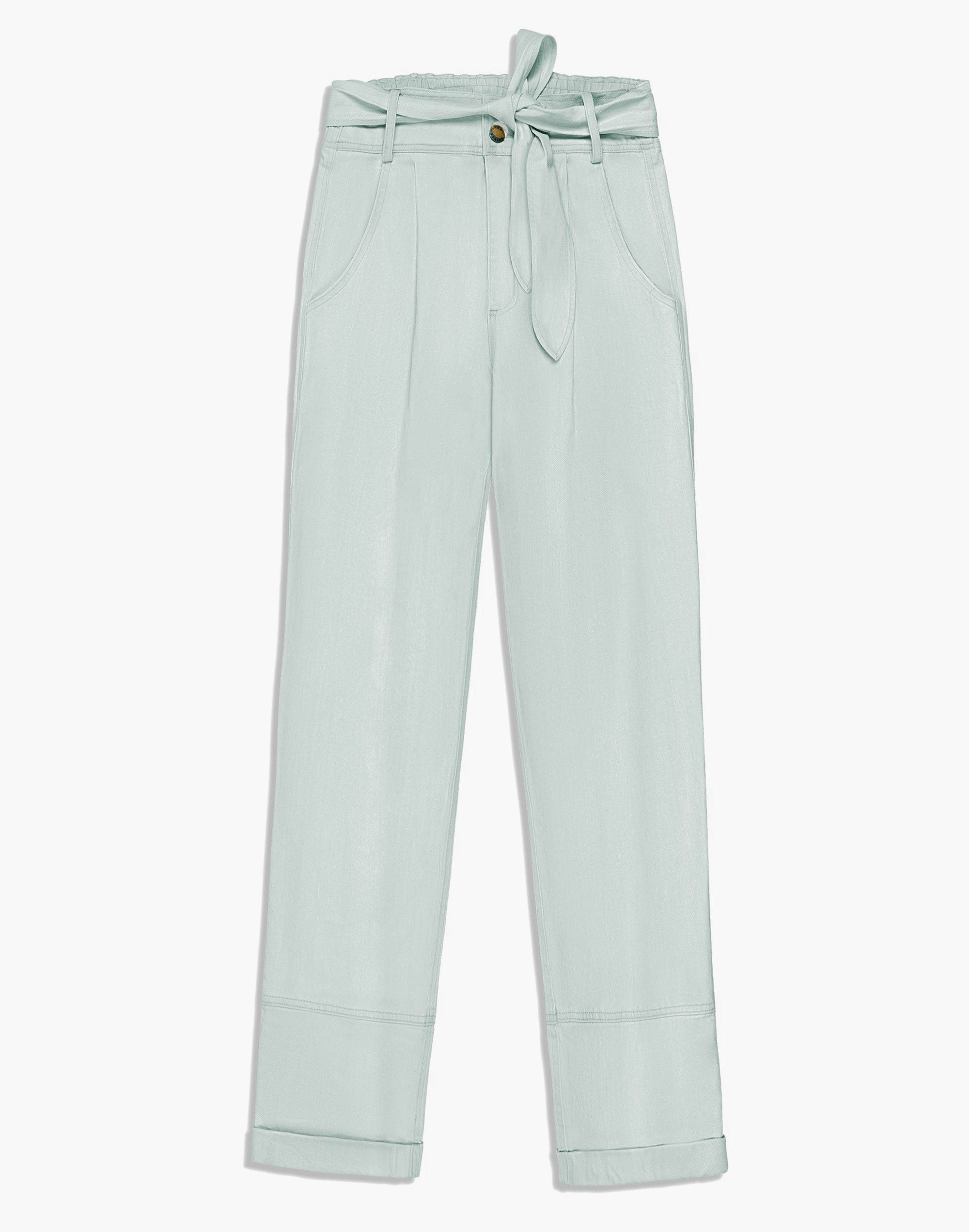 Apiece Apart&trade; Bendita Tie-Waist Pleated Pants