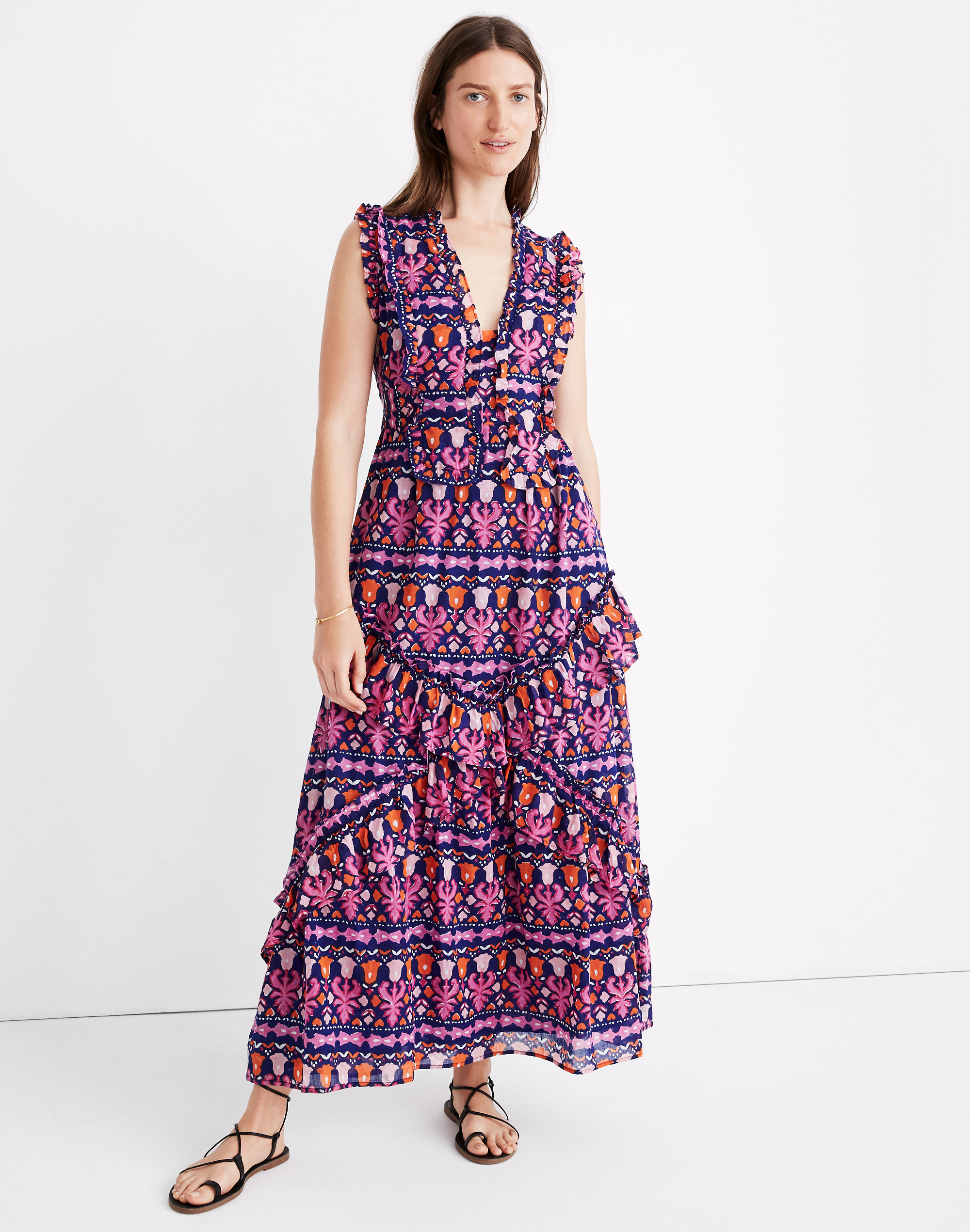 Banjanan Donna Ruffle Maxi Dress