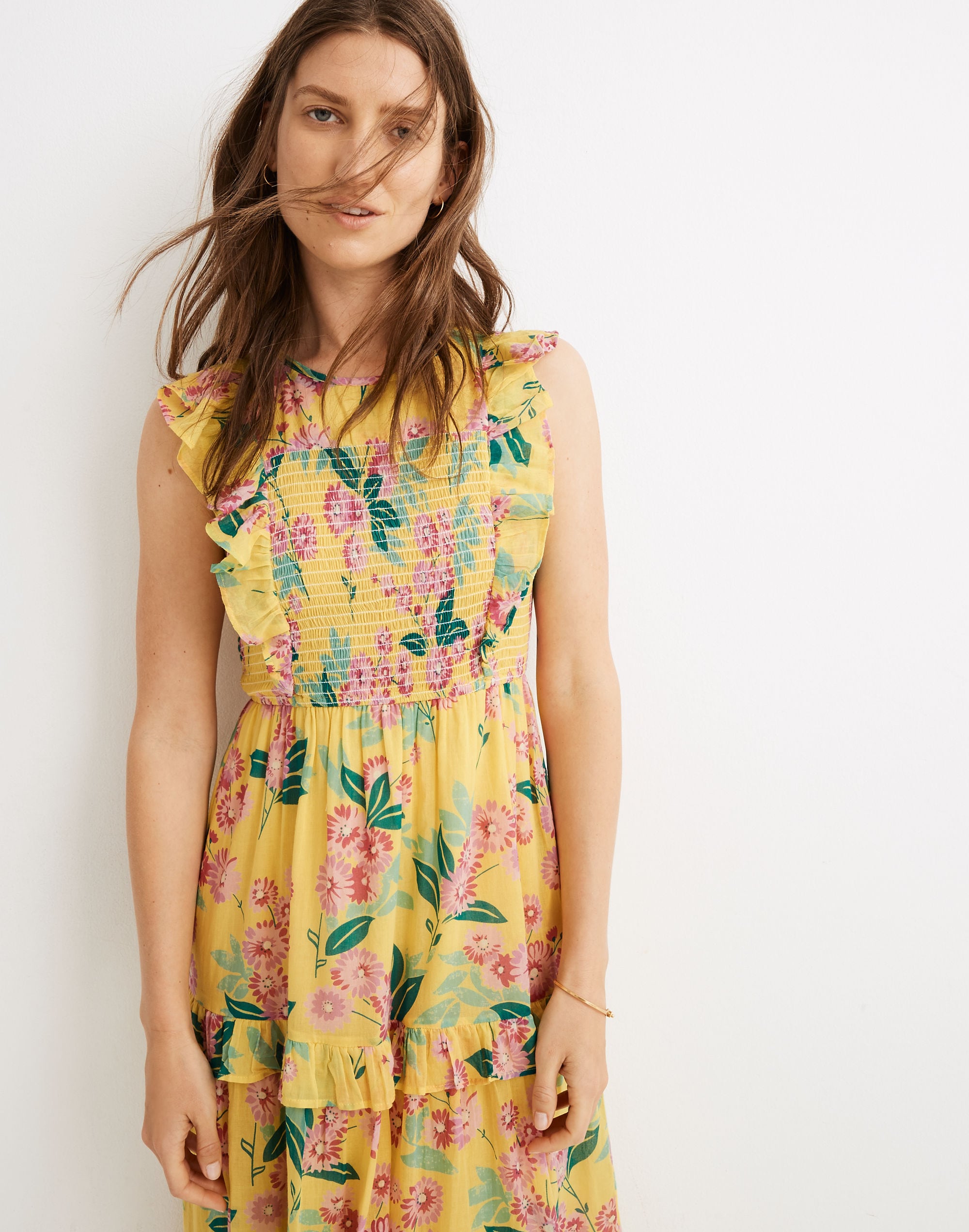 Banjanan Iris Smocked Midi Dress