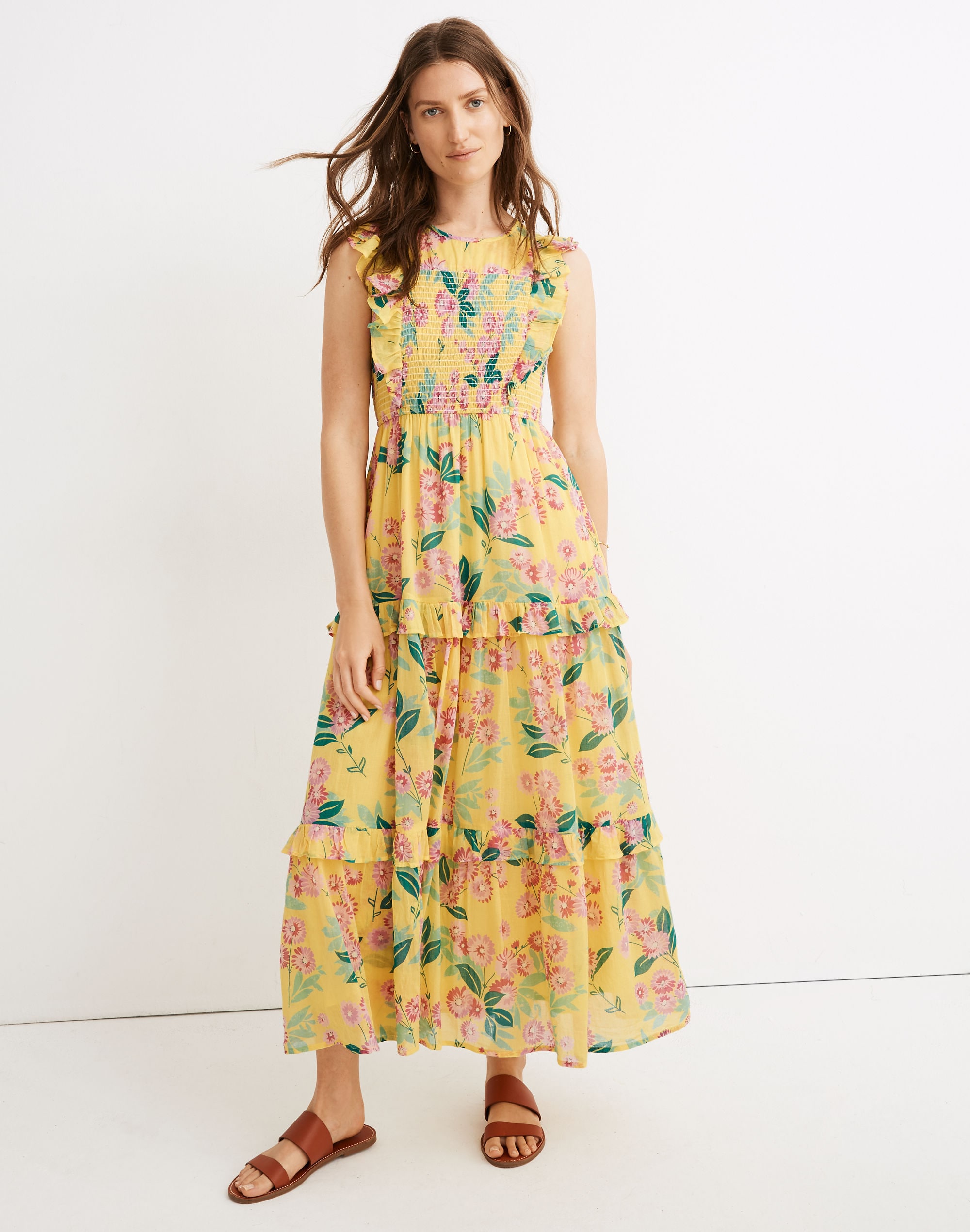 Banjanan Iris Smocked Midi Dress
