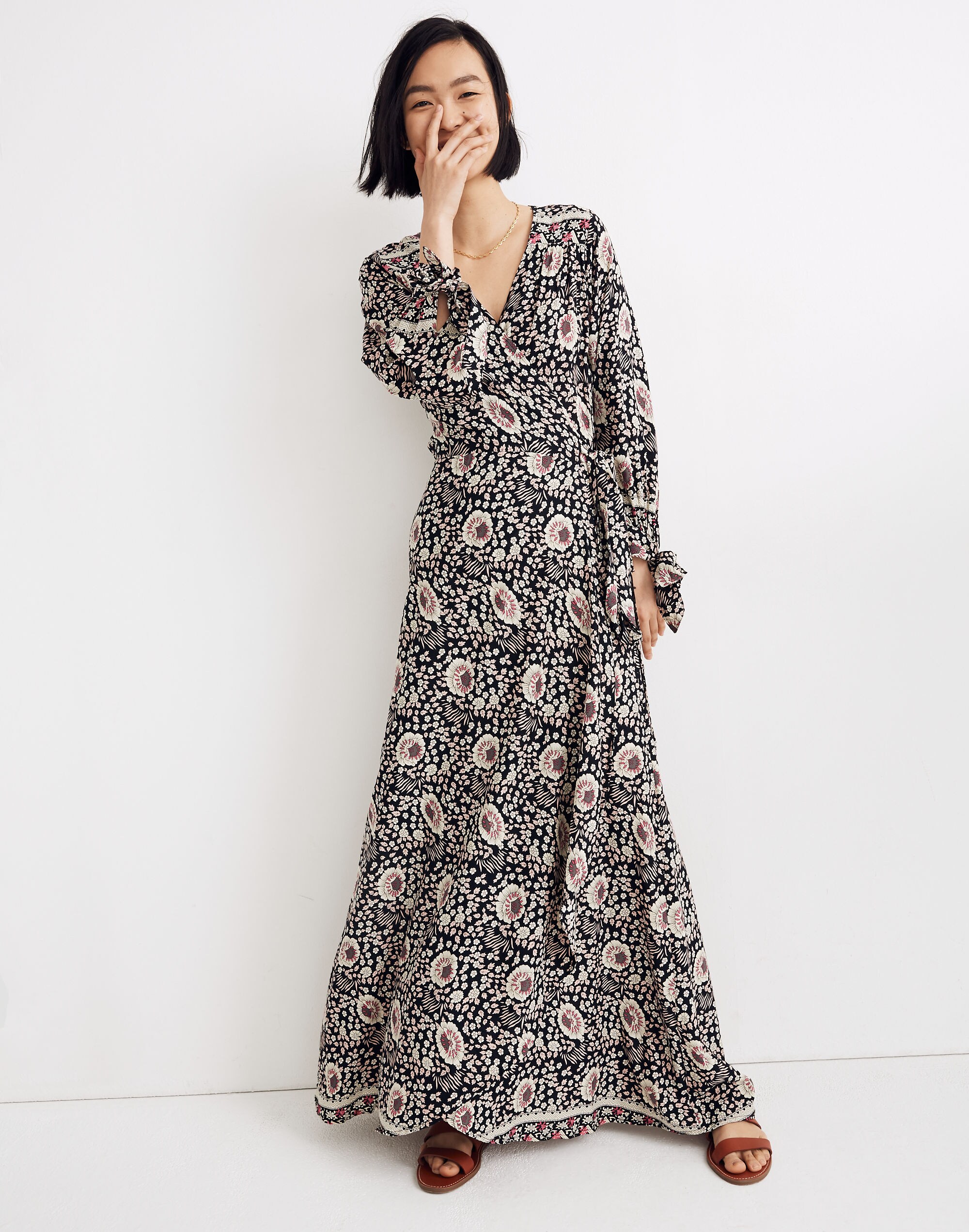 Natalie Martin Floral Danika Long-Sleeve Dress | Madewell