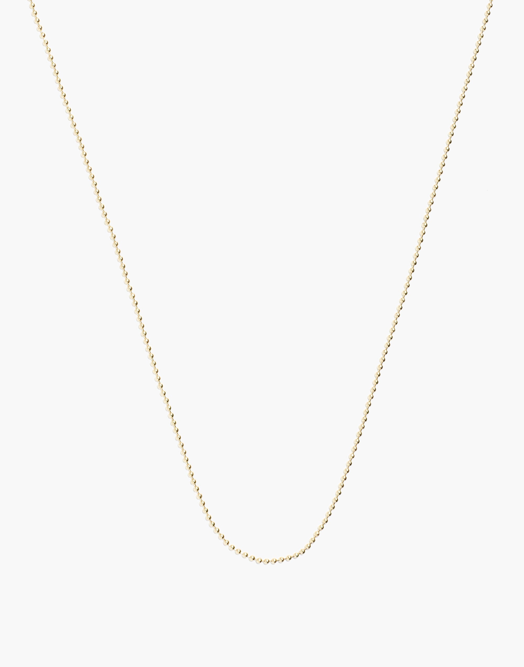 14k Gold 16" Ball Chain Necklace