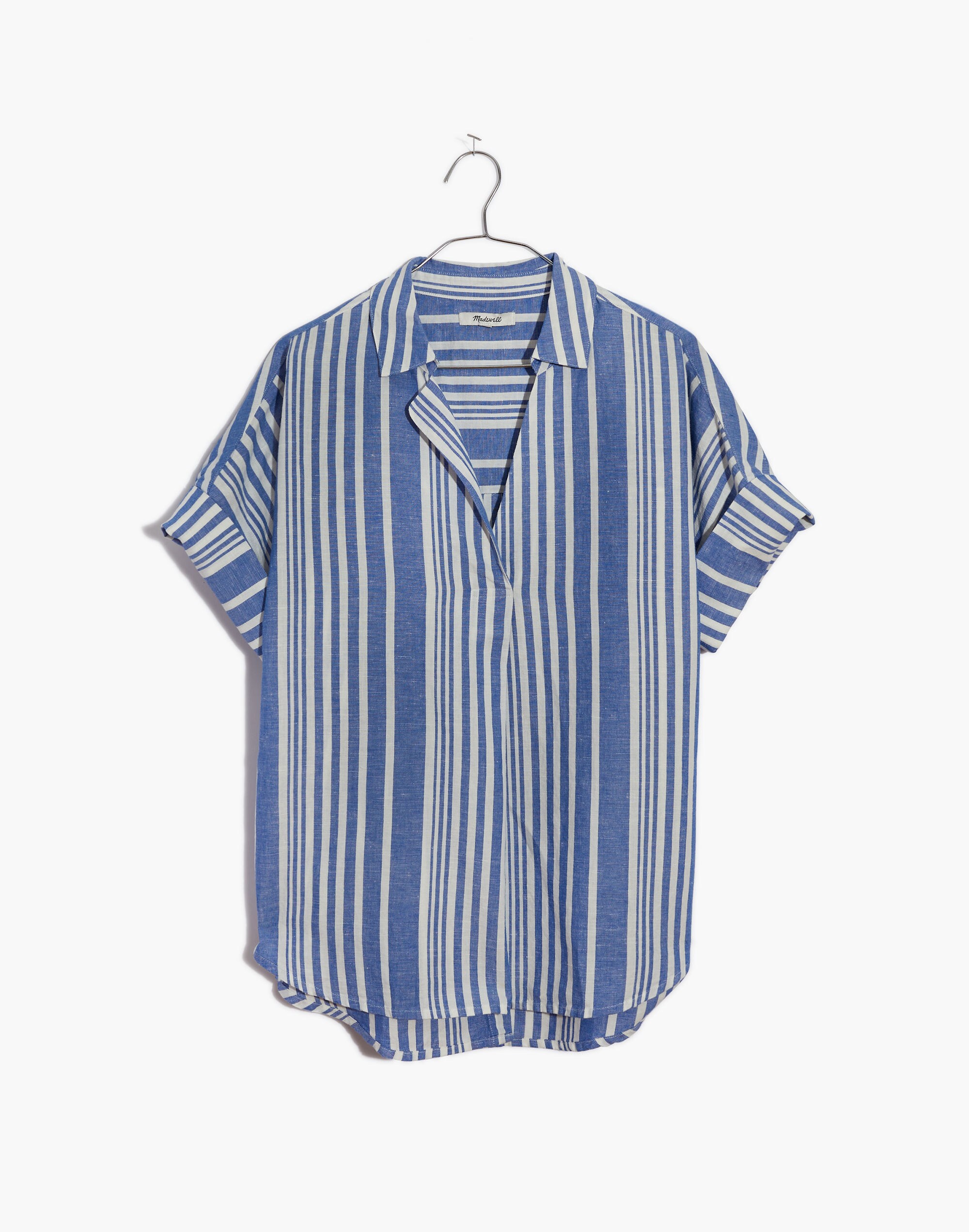Courier Button-Back Shirt in Hinsdale Stripe