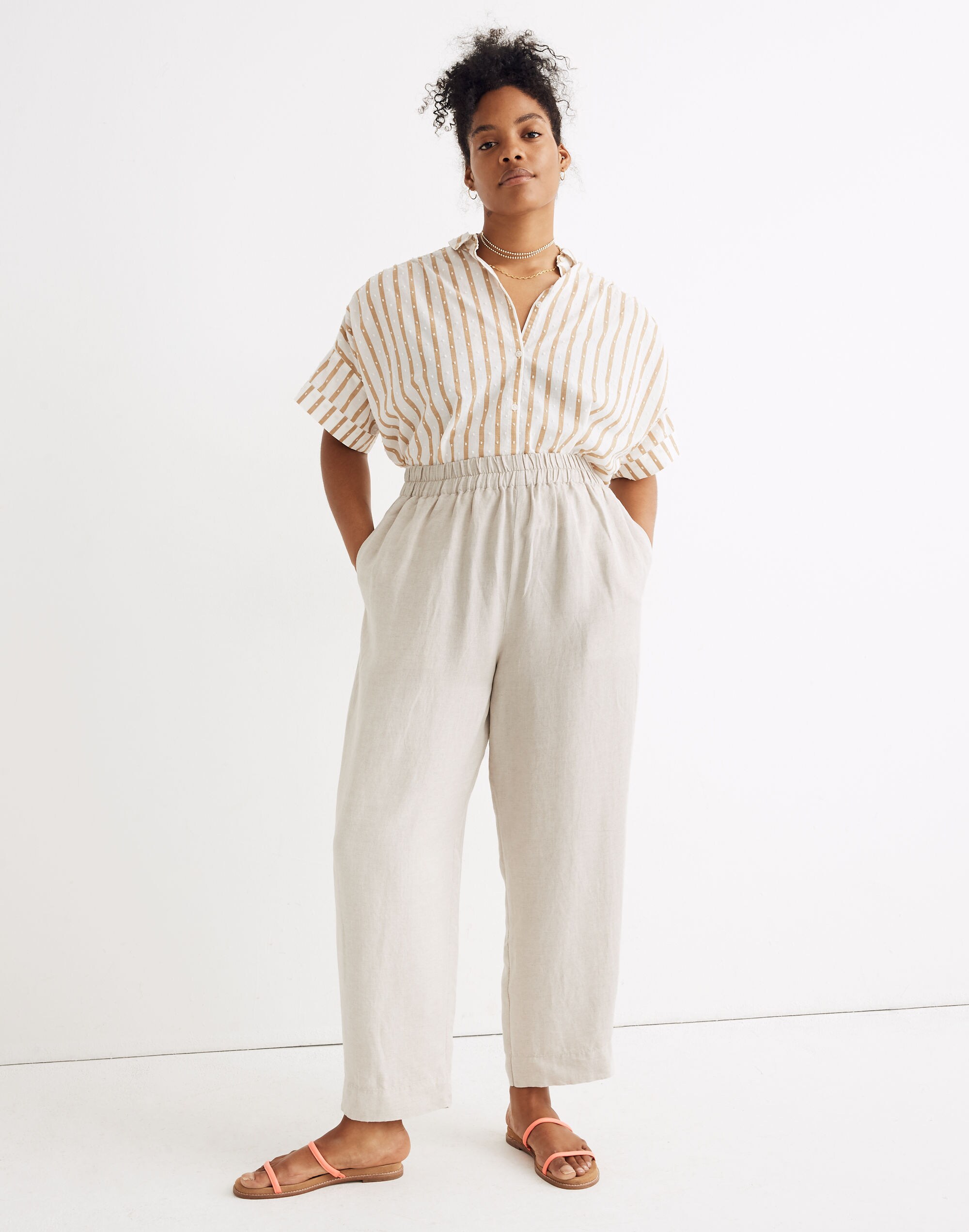 Petite Tapered Huston Pull-On Crop Pants
