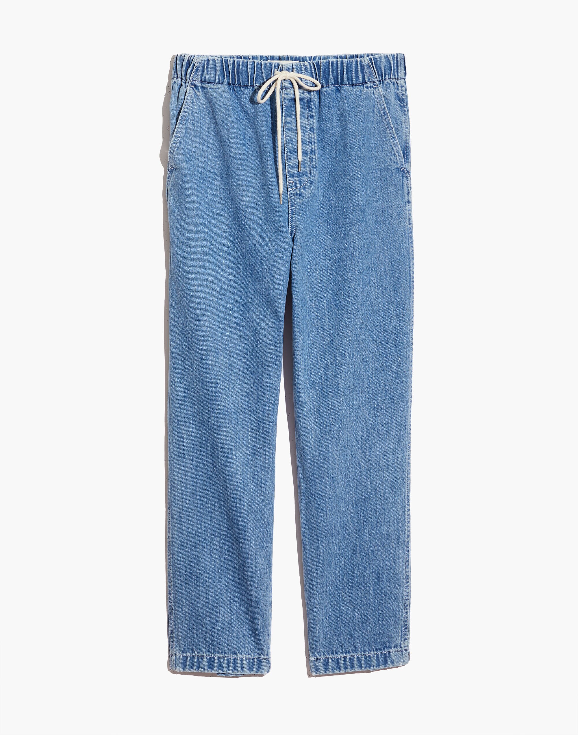 Drawstring Classic Straight Jeans