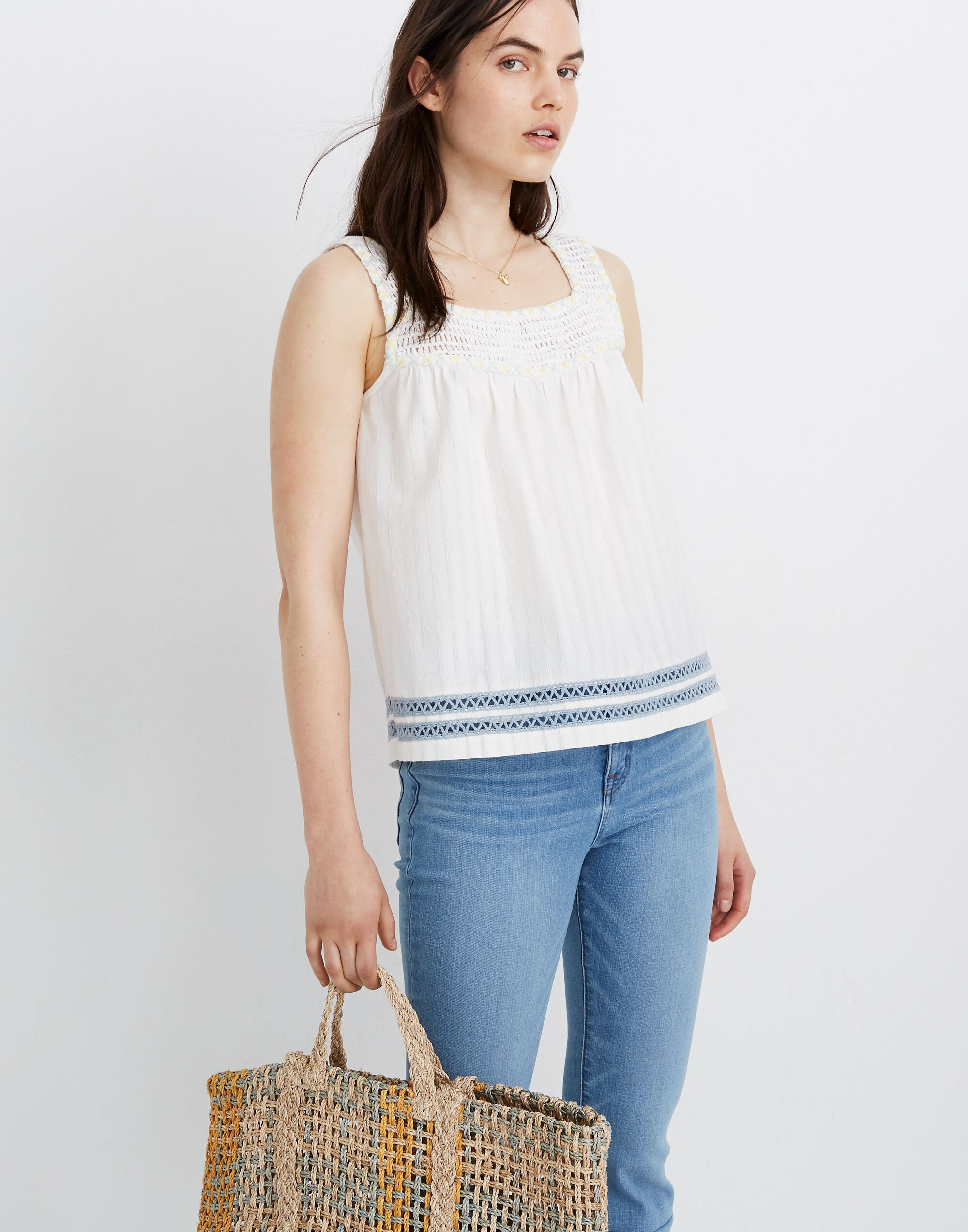 Crochet-Strap Tank Top