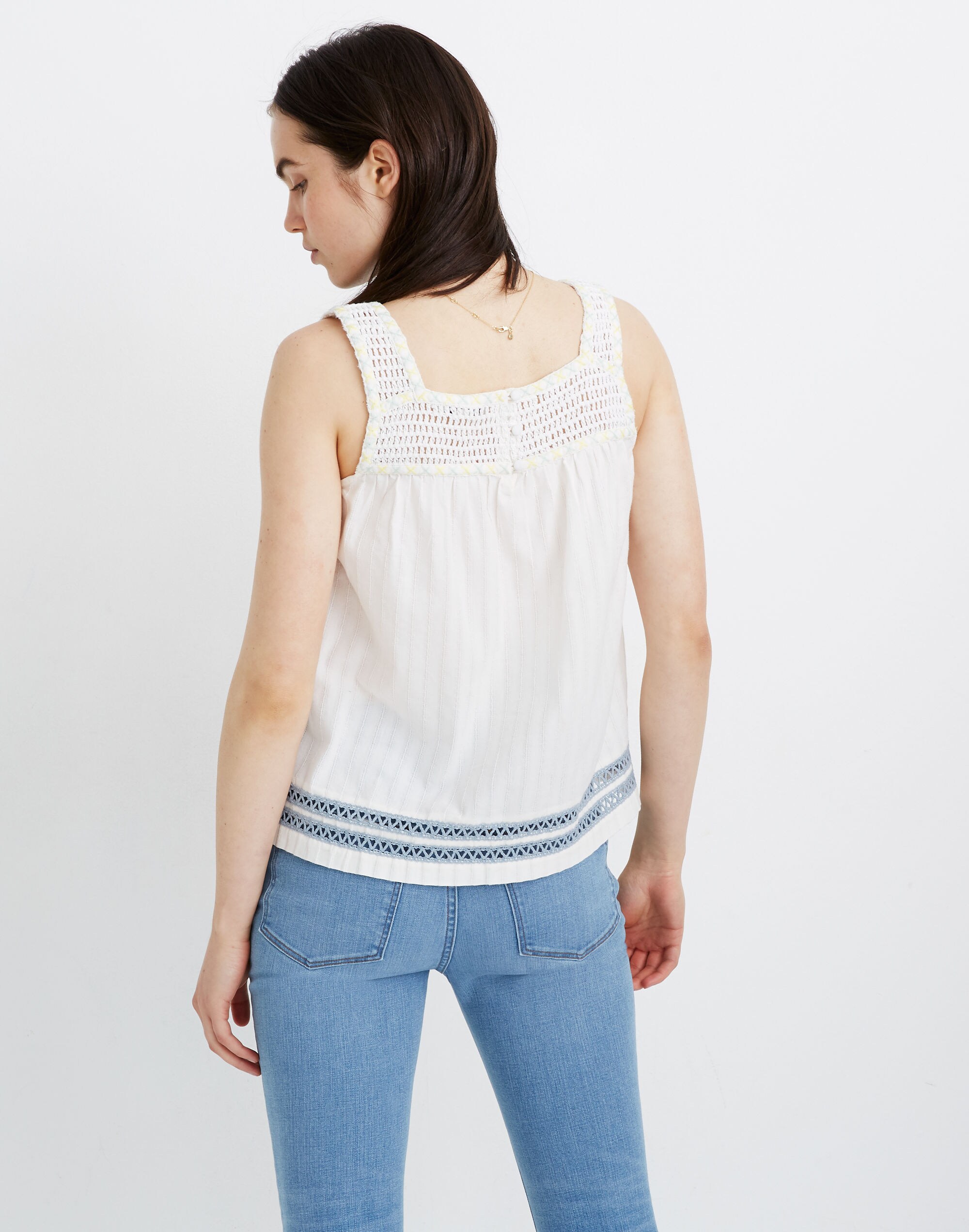 Crochet-Strap Tank Top