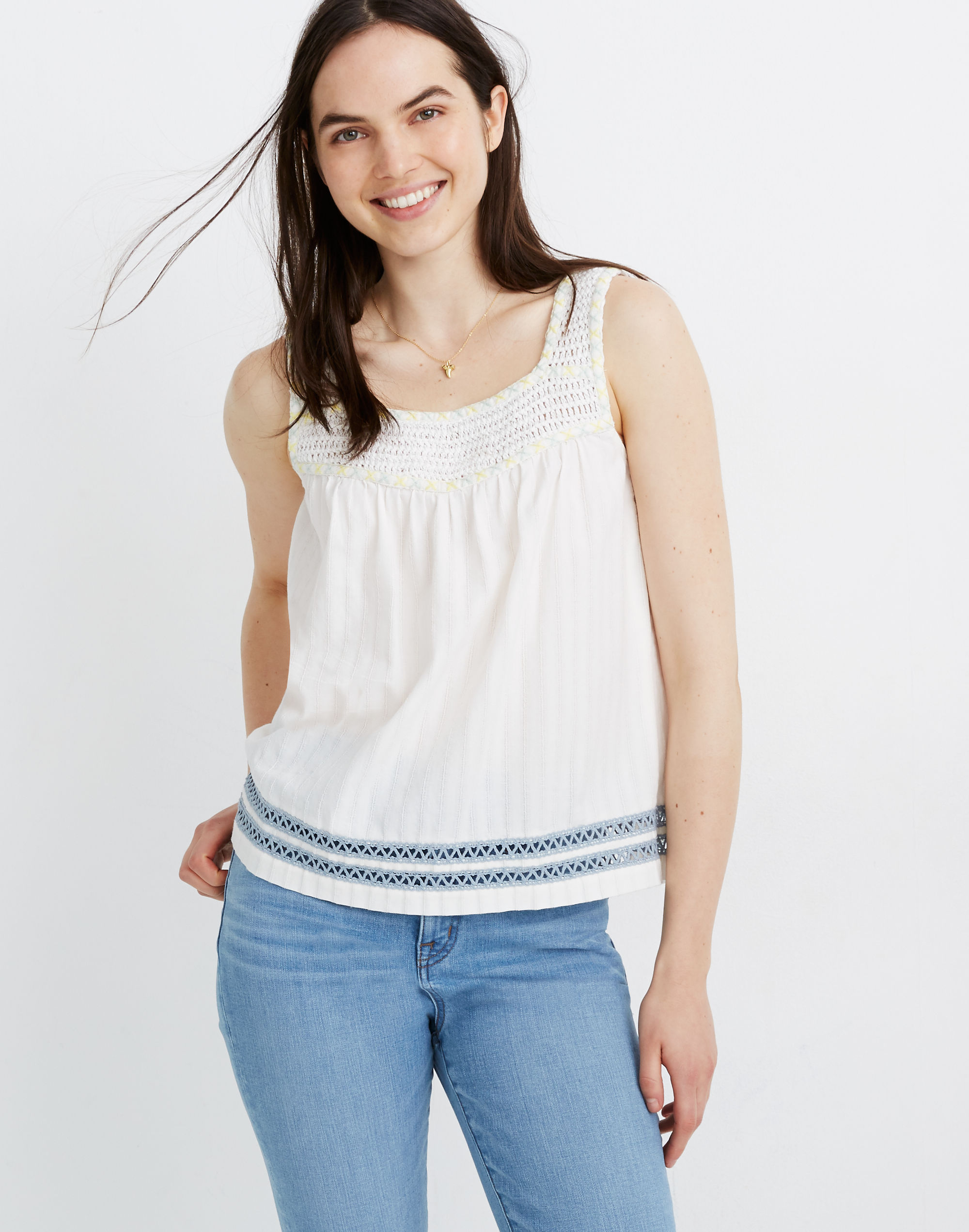 Crochet-Strap Tank Top
