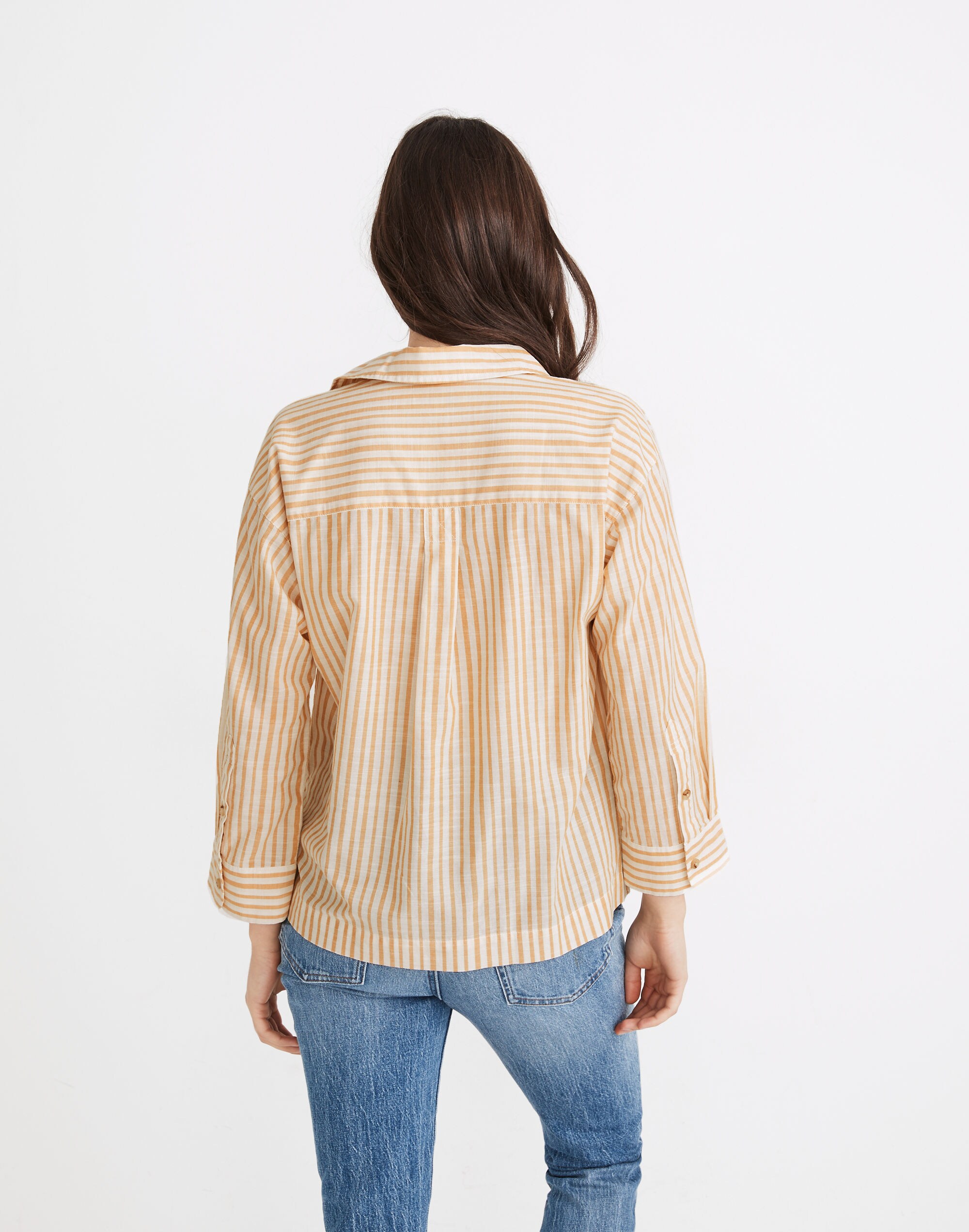 Boxy Workwear Shirt in Stripe