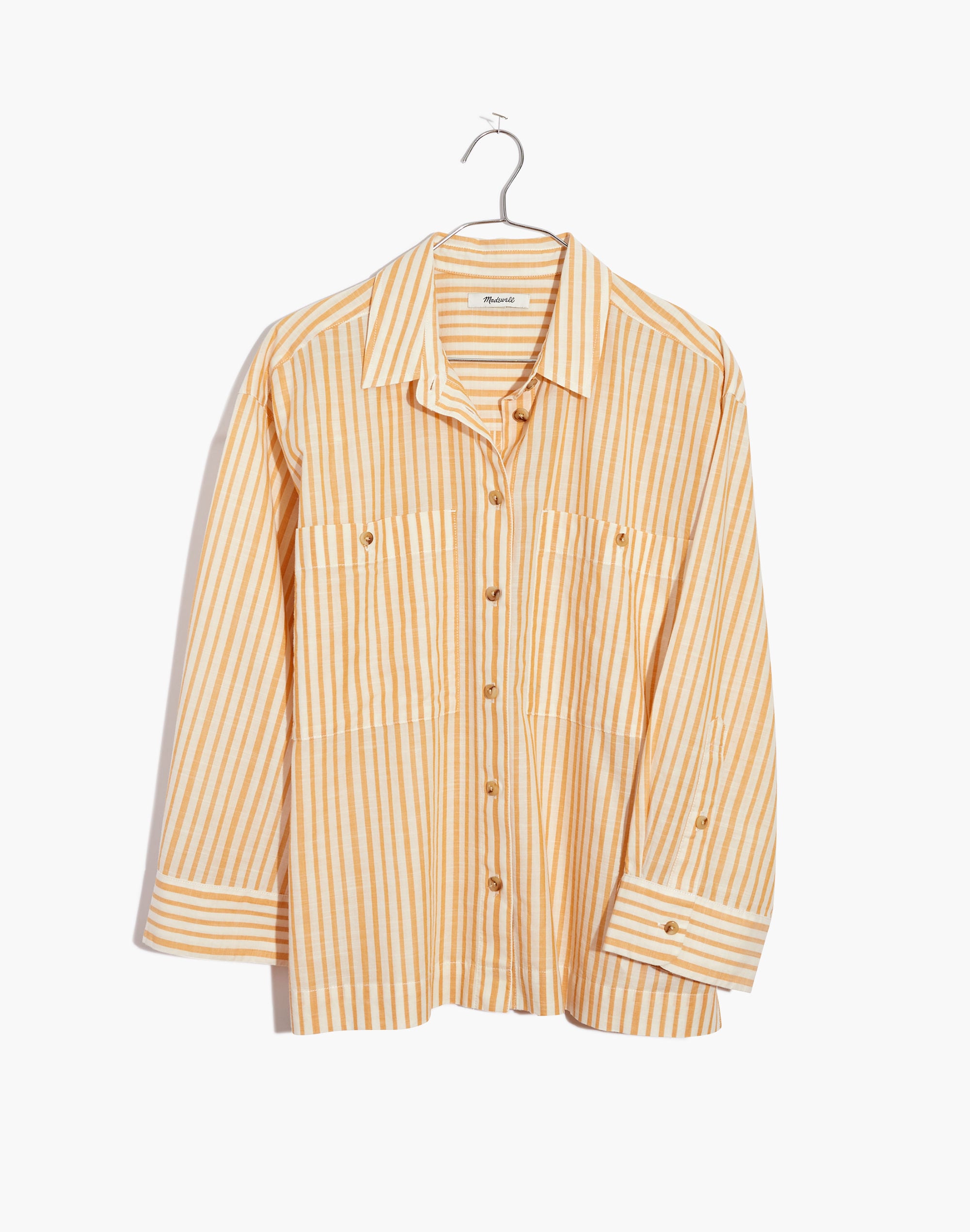 Boxy Workwear Shirt in Stripe