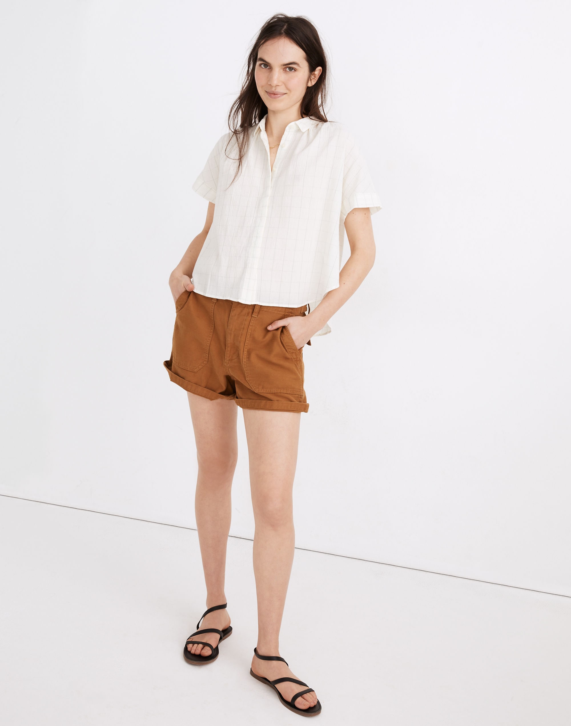 Hilltop Shirt in Windowpane Print