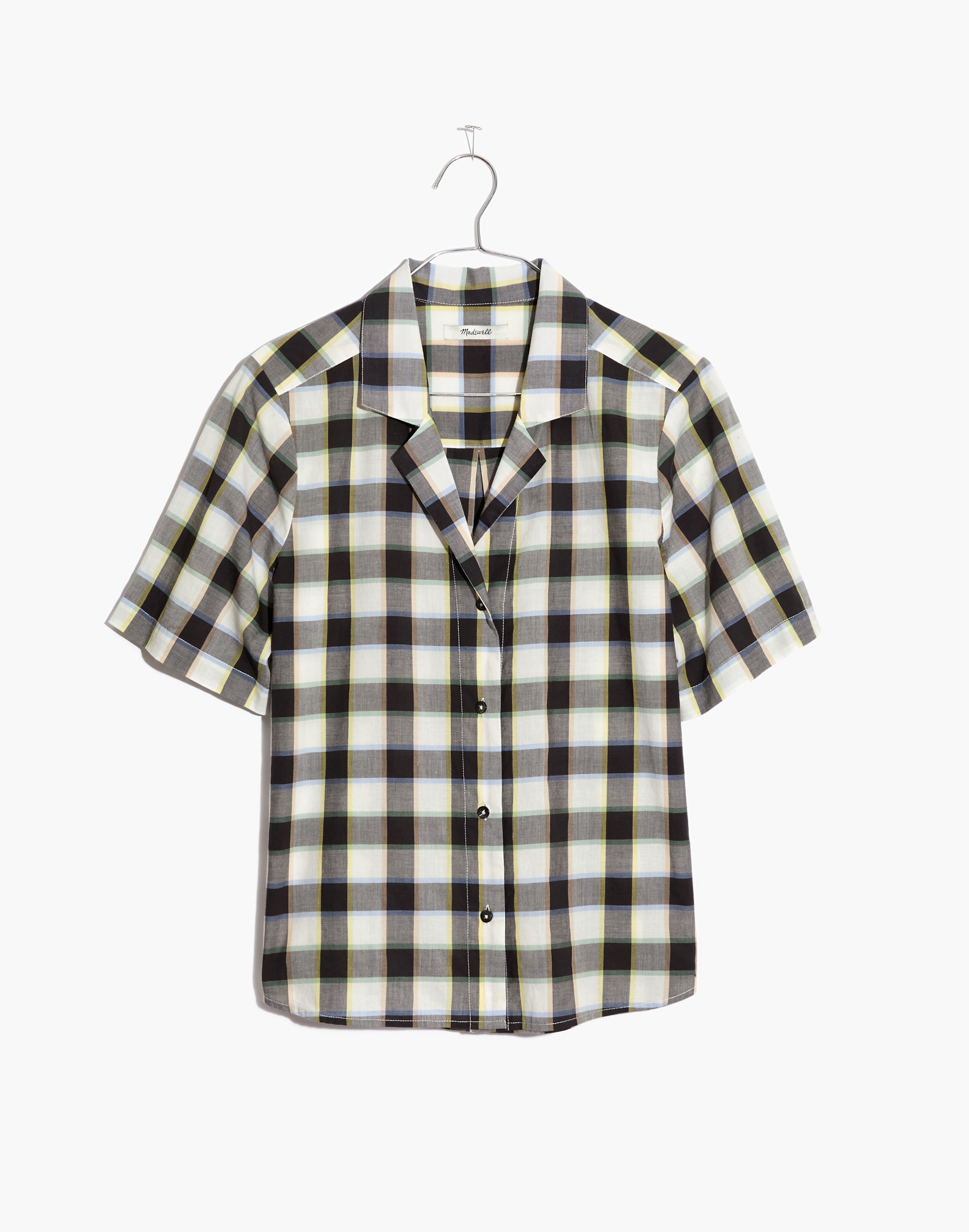 Boxy Camp Shirt in Rainbow Check