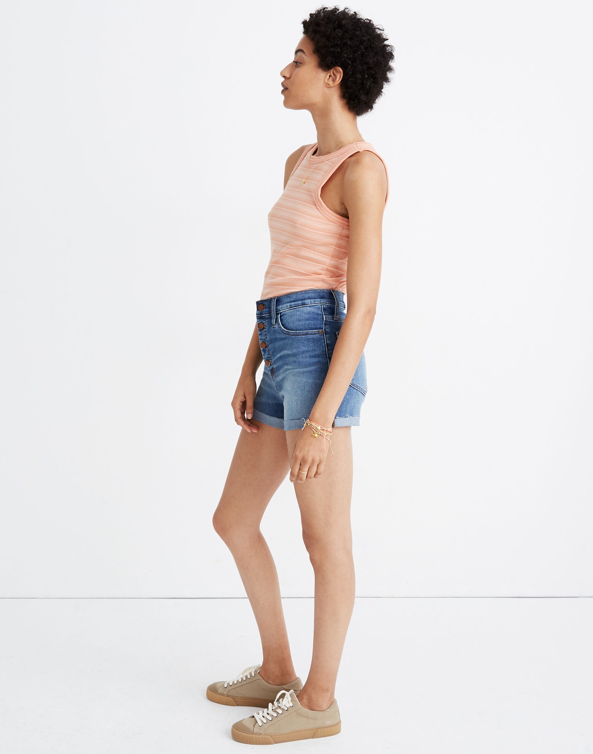 Roadtripper Jean Shorts in Pollard Wash: Button-Front Edition