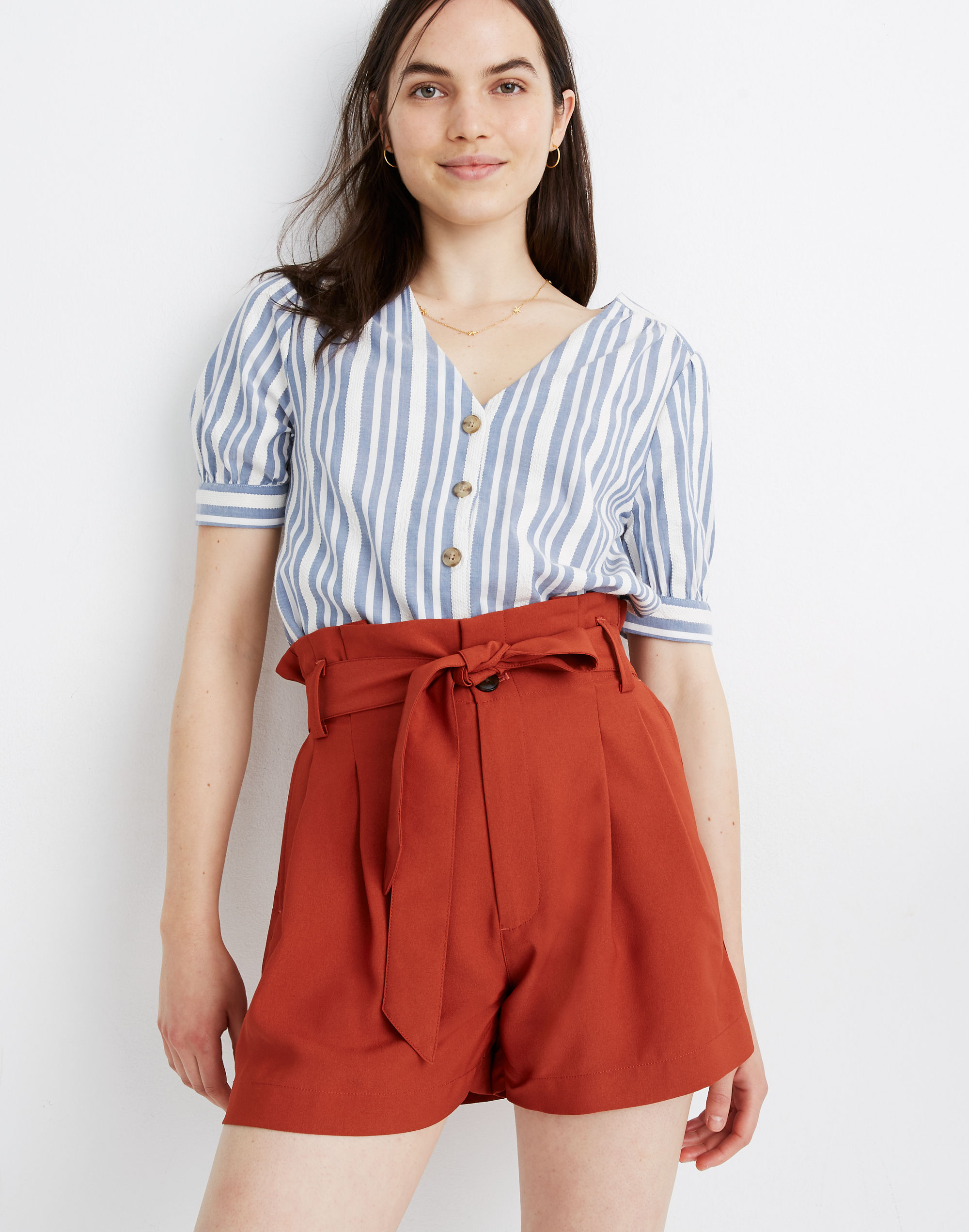 Drapey Paperbag Shorts