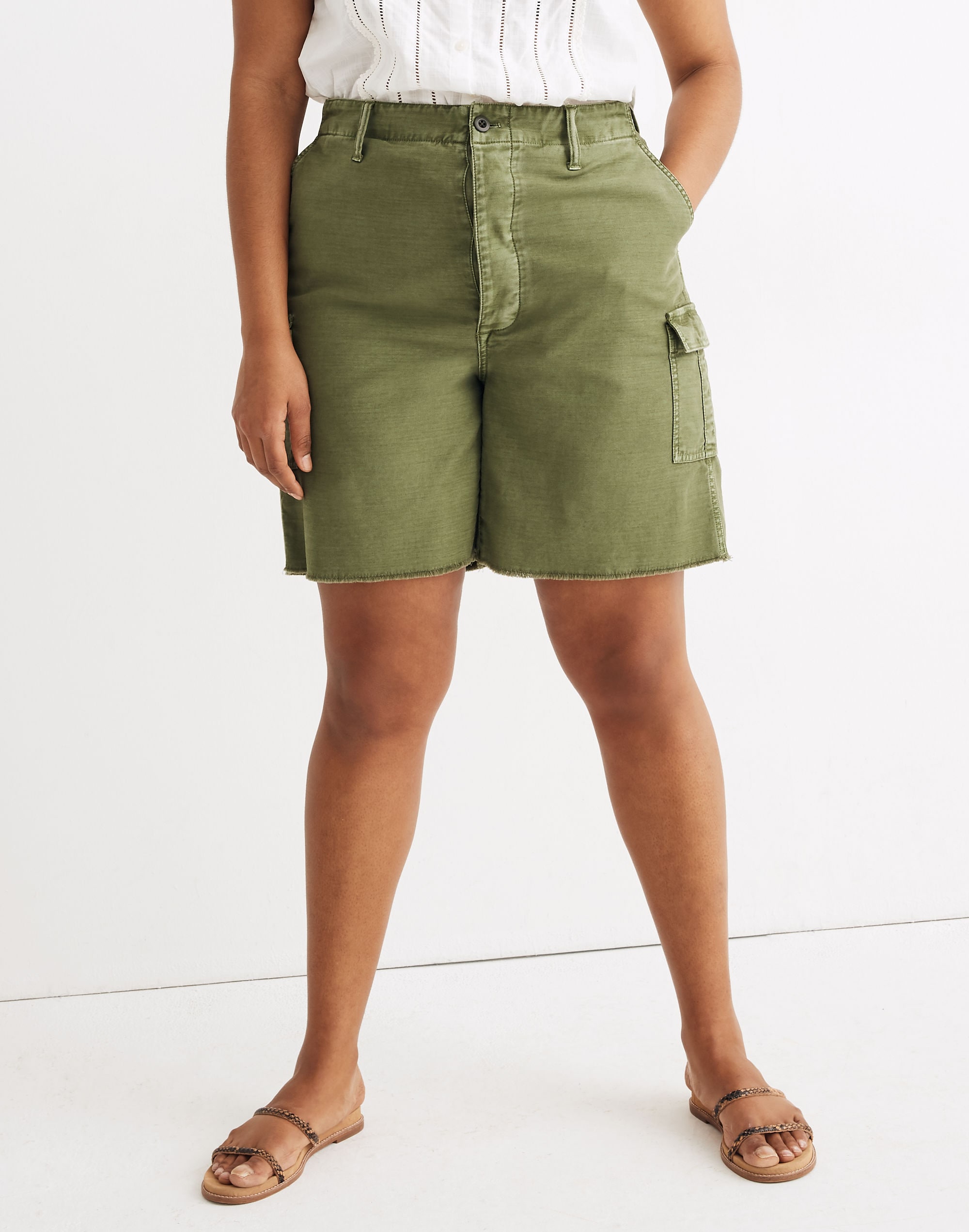 Cutoff Cargo Shorts