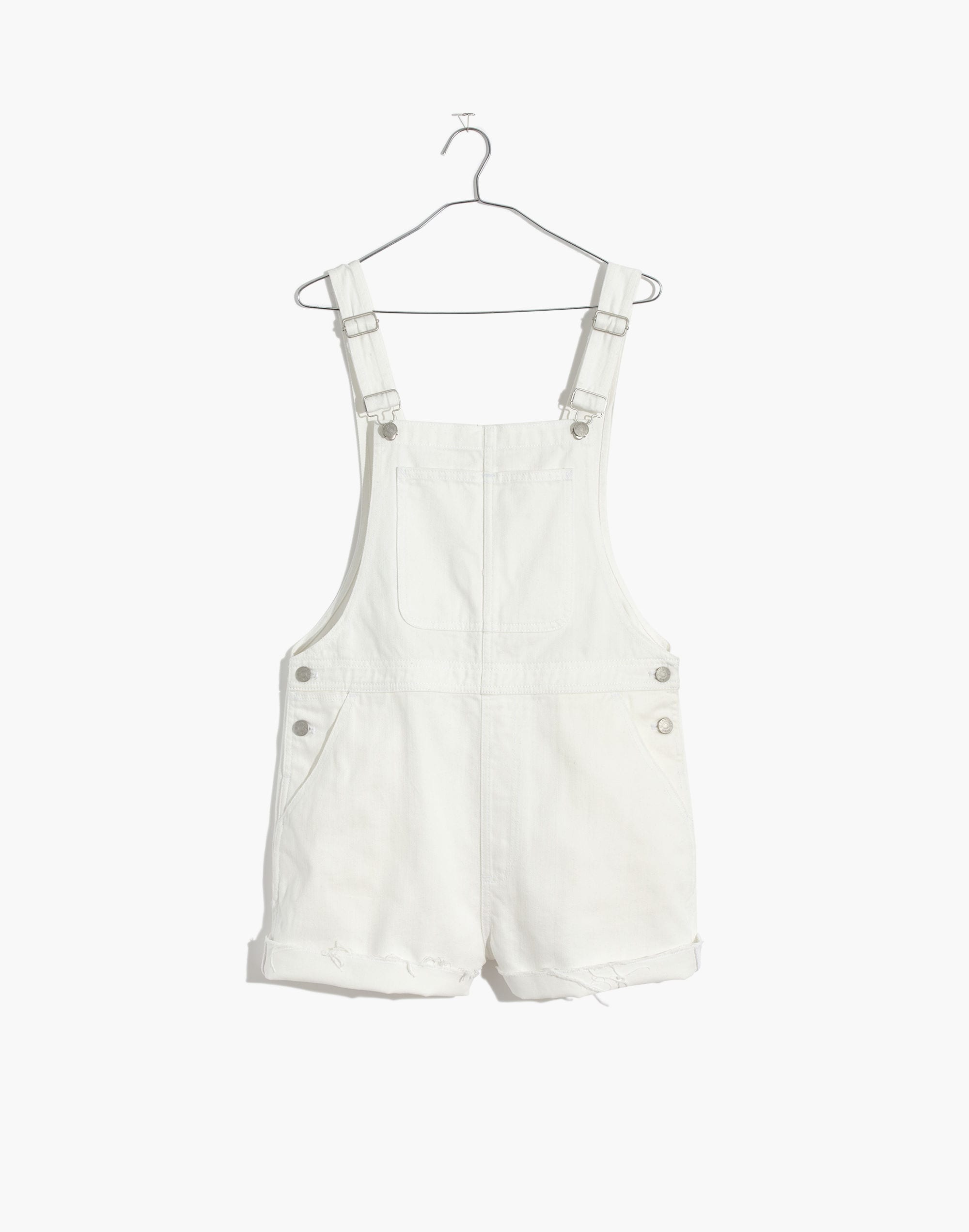 Adirondack Short Overalls in Tile White
