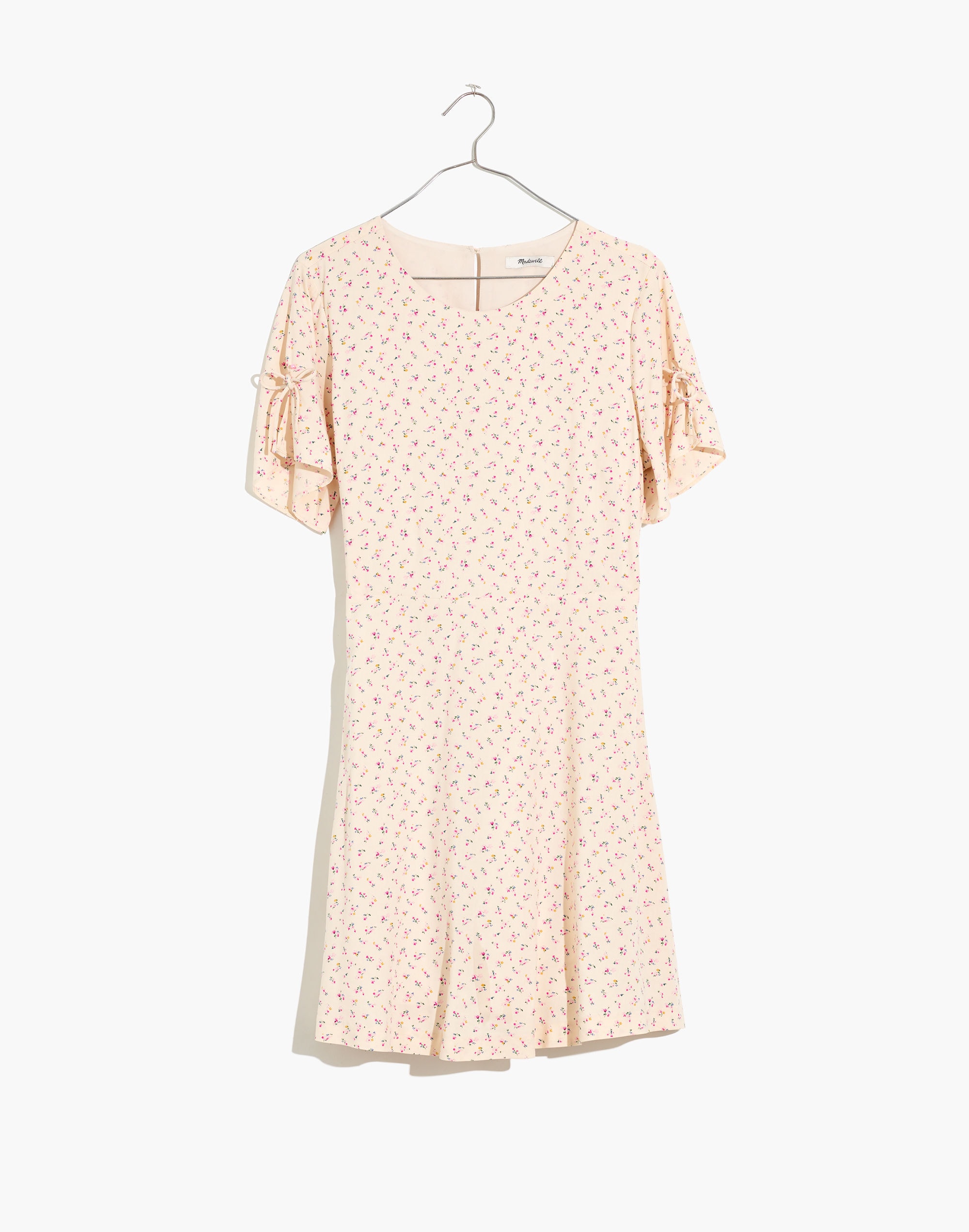 Petite Tie-Sleeve Retro Dress in Dutch Dandelions