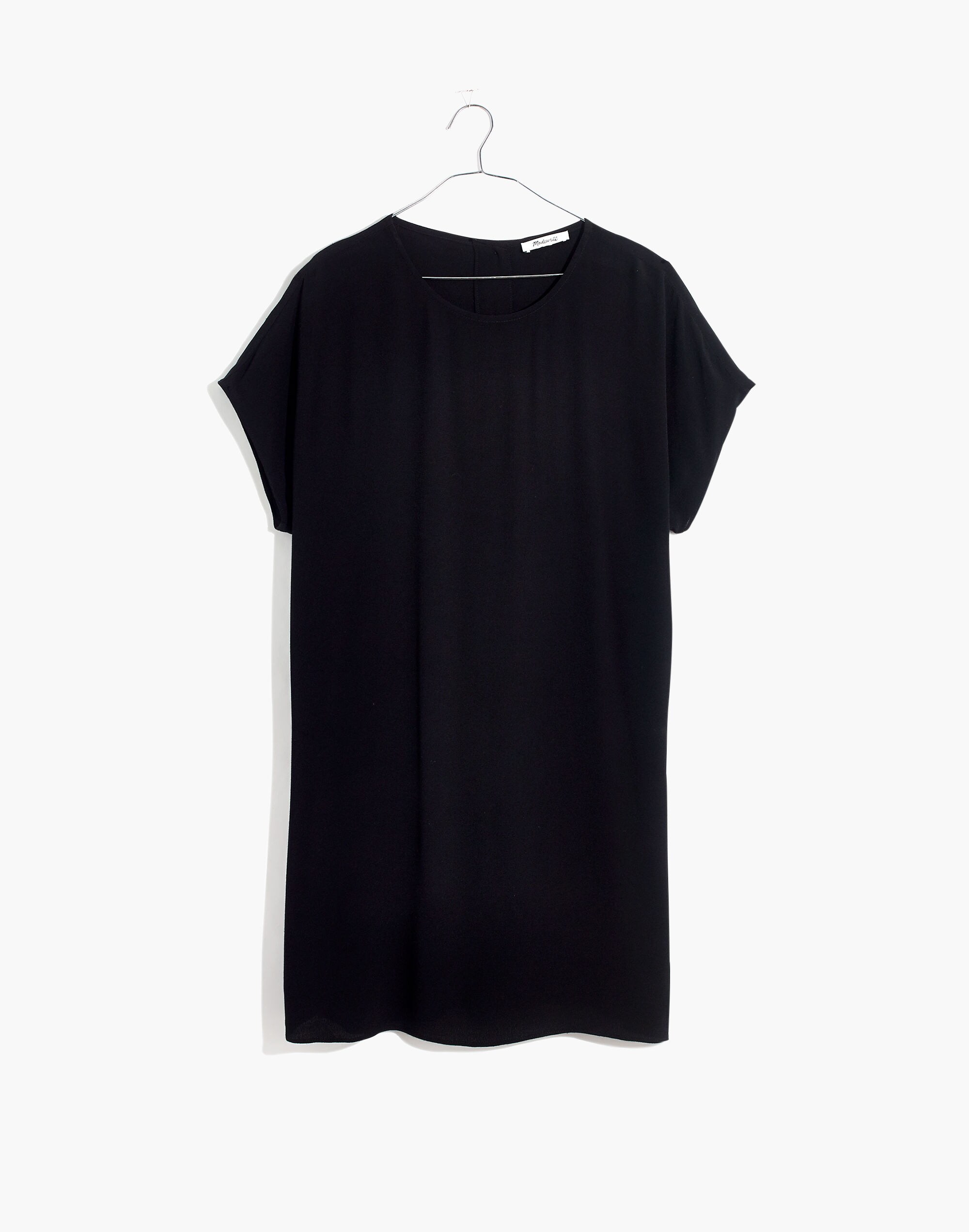 Crewneck Button-Back Easy Dress