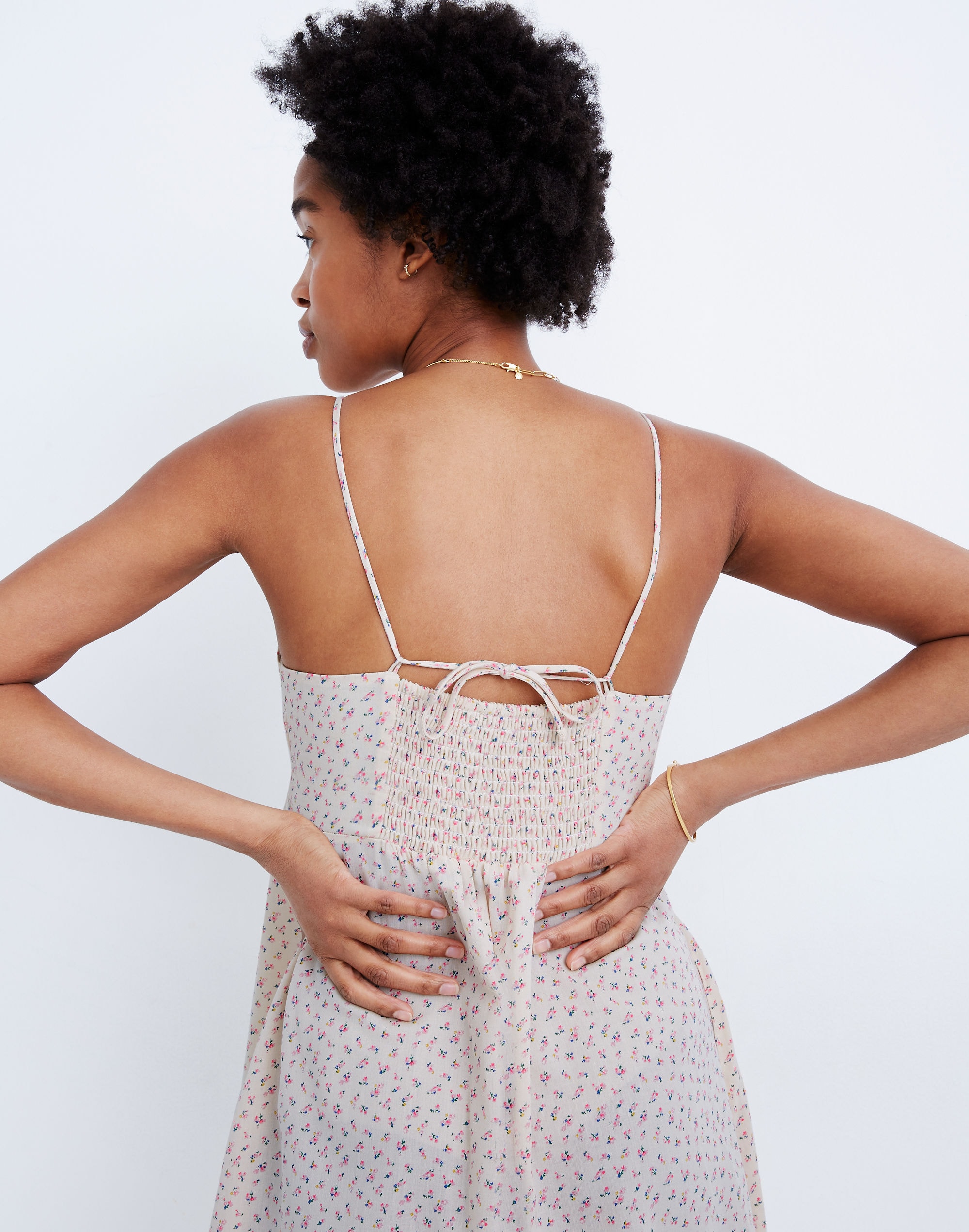 Cami Tie-Strap Sundress in Bright Buds