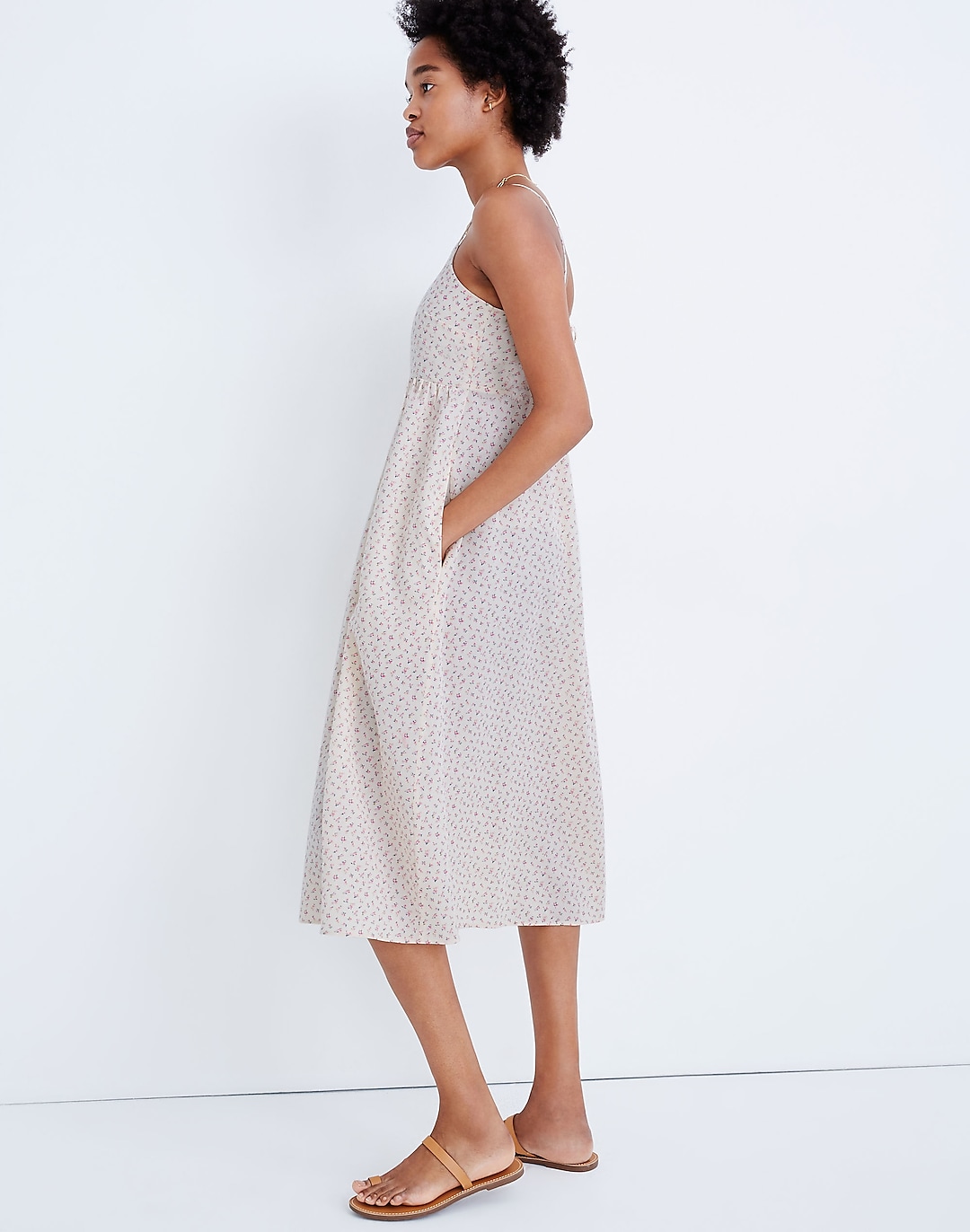 Women's Cami Tie-Strap Sundress in Bright Buds | Madewell