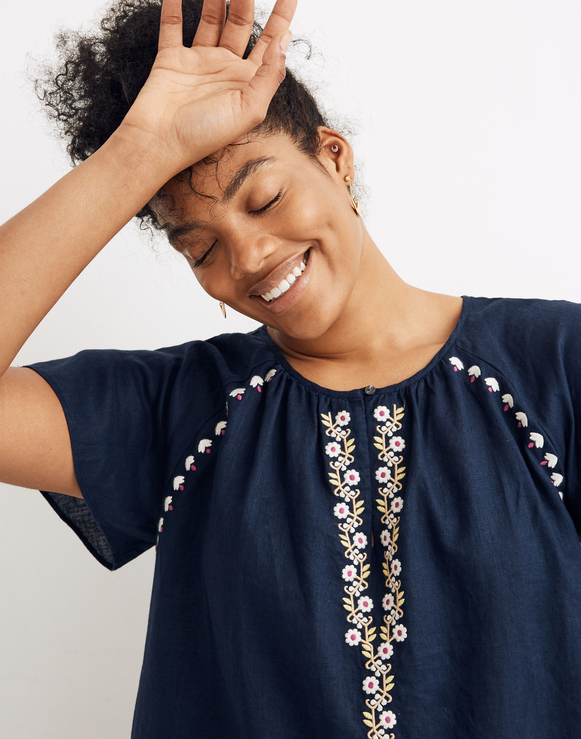 madewell embroidered linen dress Madewell Women's Bonnie Linen Shift, Ivory, XS at Amazon Women's Clothing  store