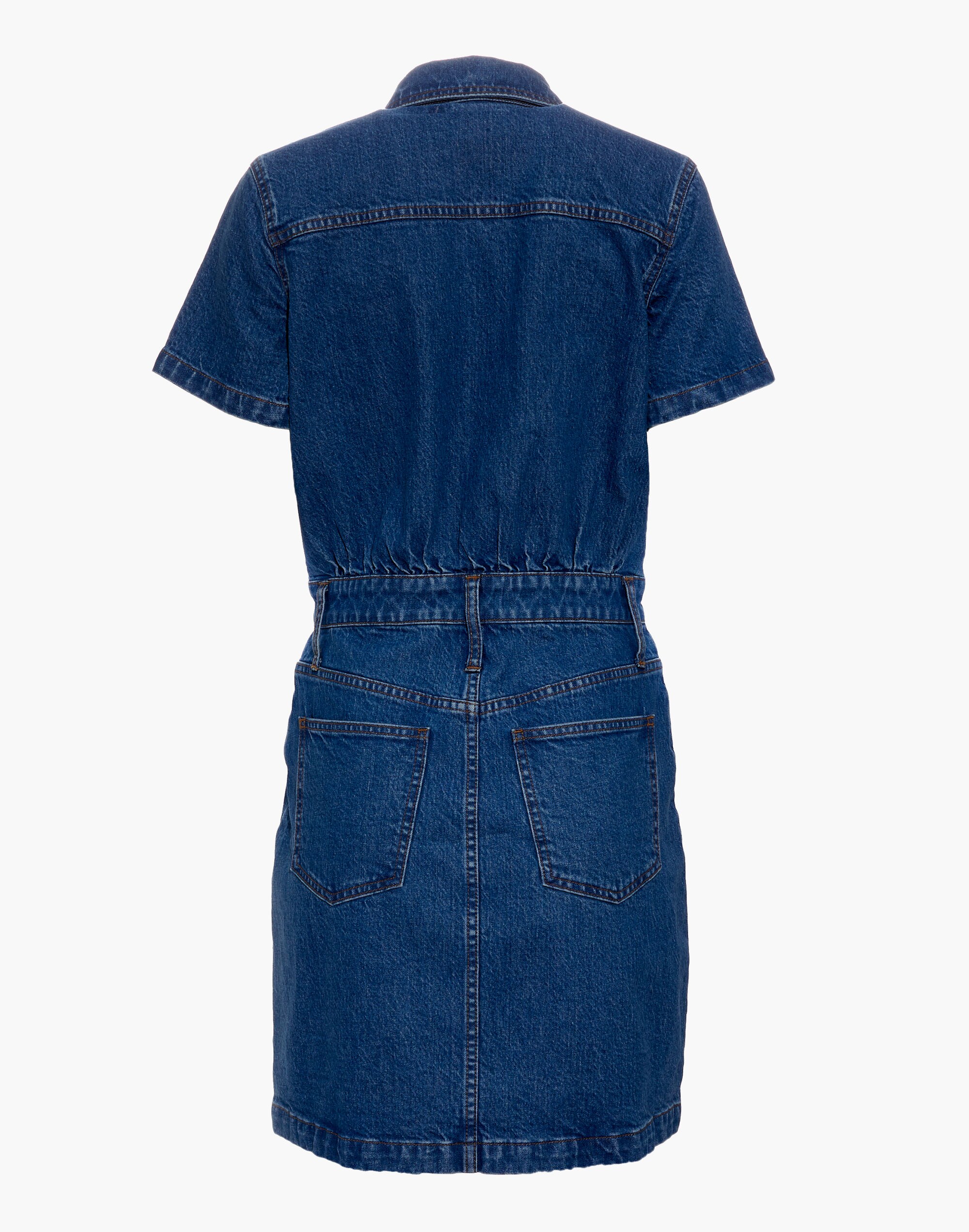 Denim Waisted Shirtdress